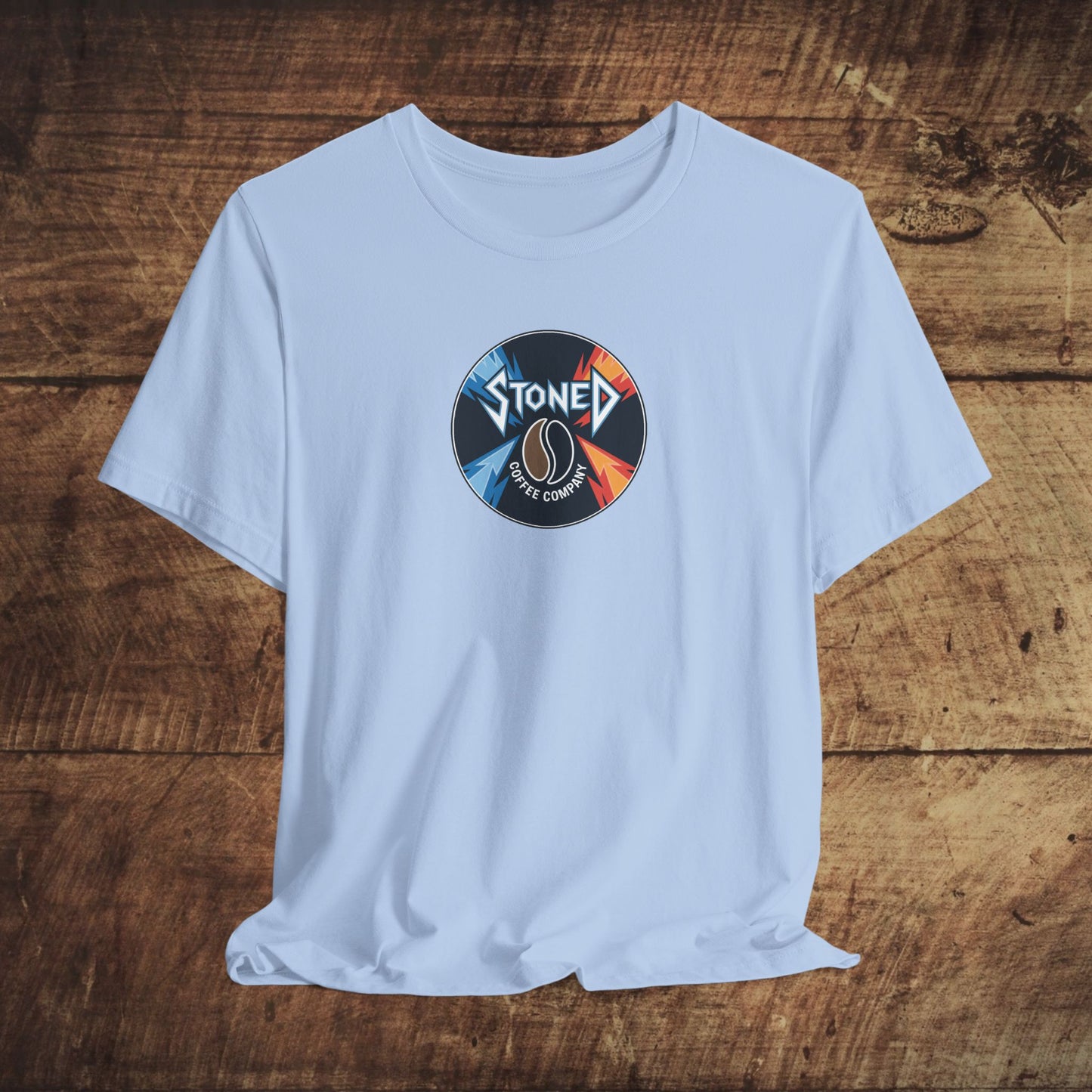 Stoned Coffee Company Heavy Metal Record Label Tee - Unisex Jersey
