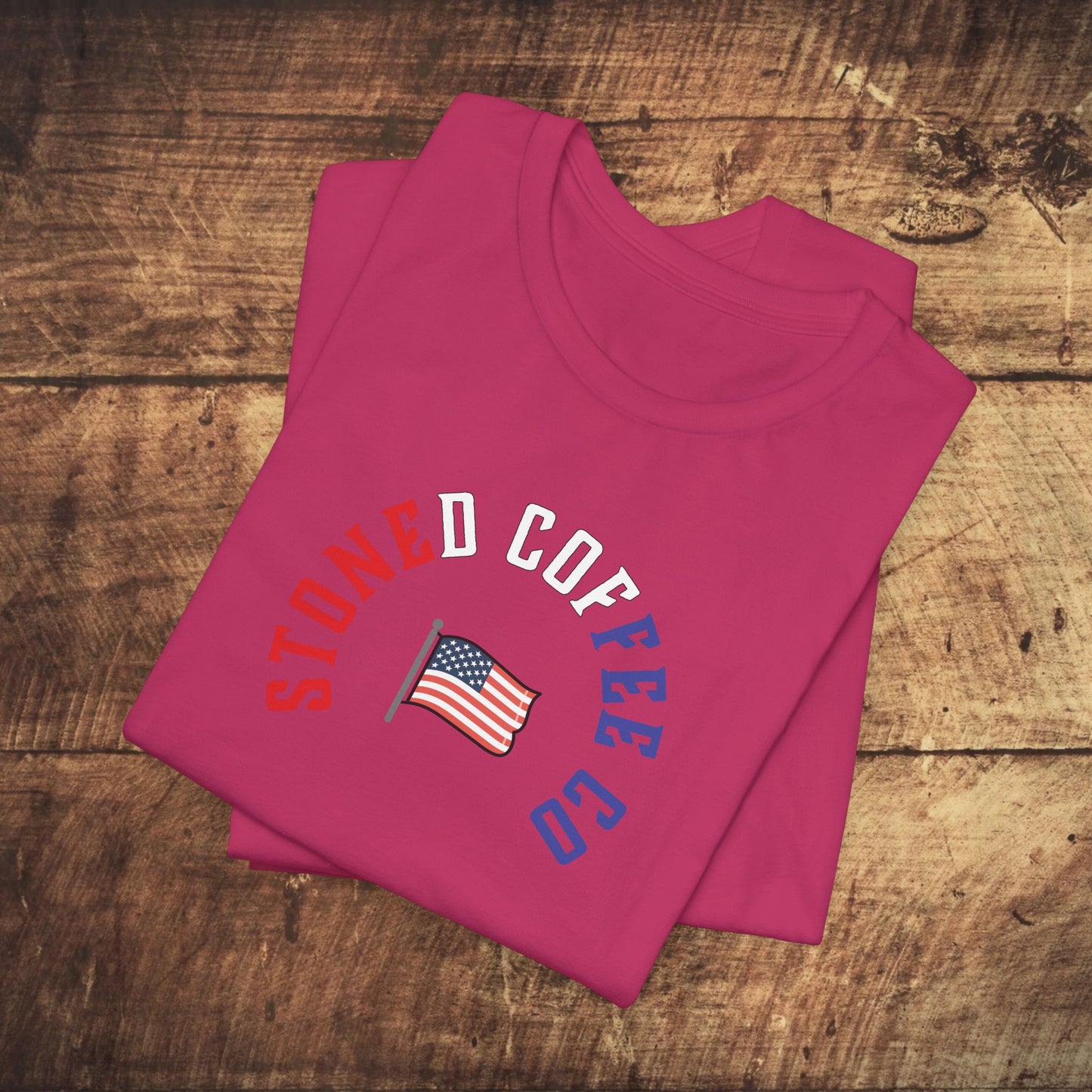 T-Shirt Stoned Coffee Company USA Patriotic Unisex Tee