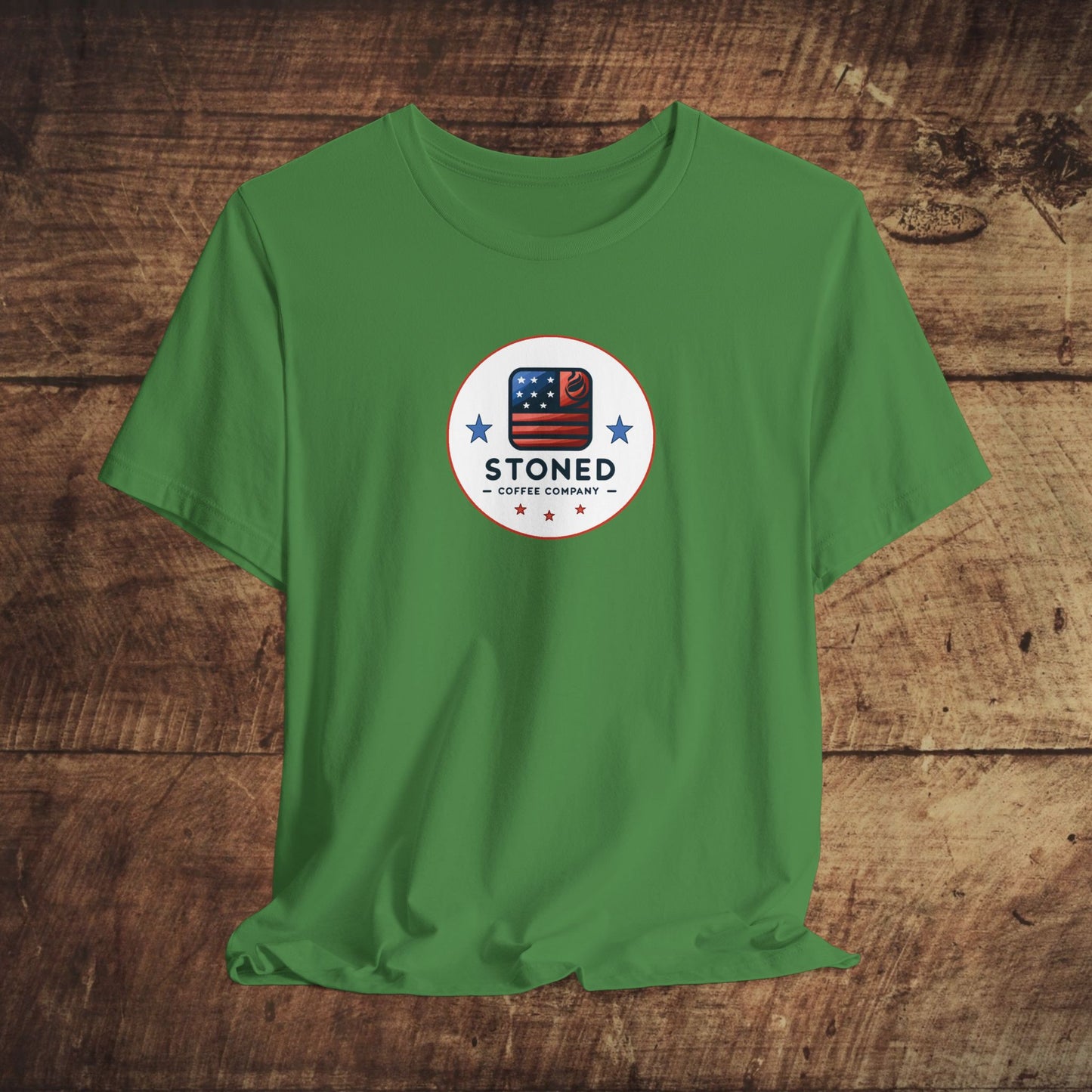 Stoned Coffee Company Unisex Tee - USA Flag Logo 3