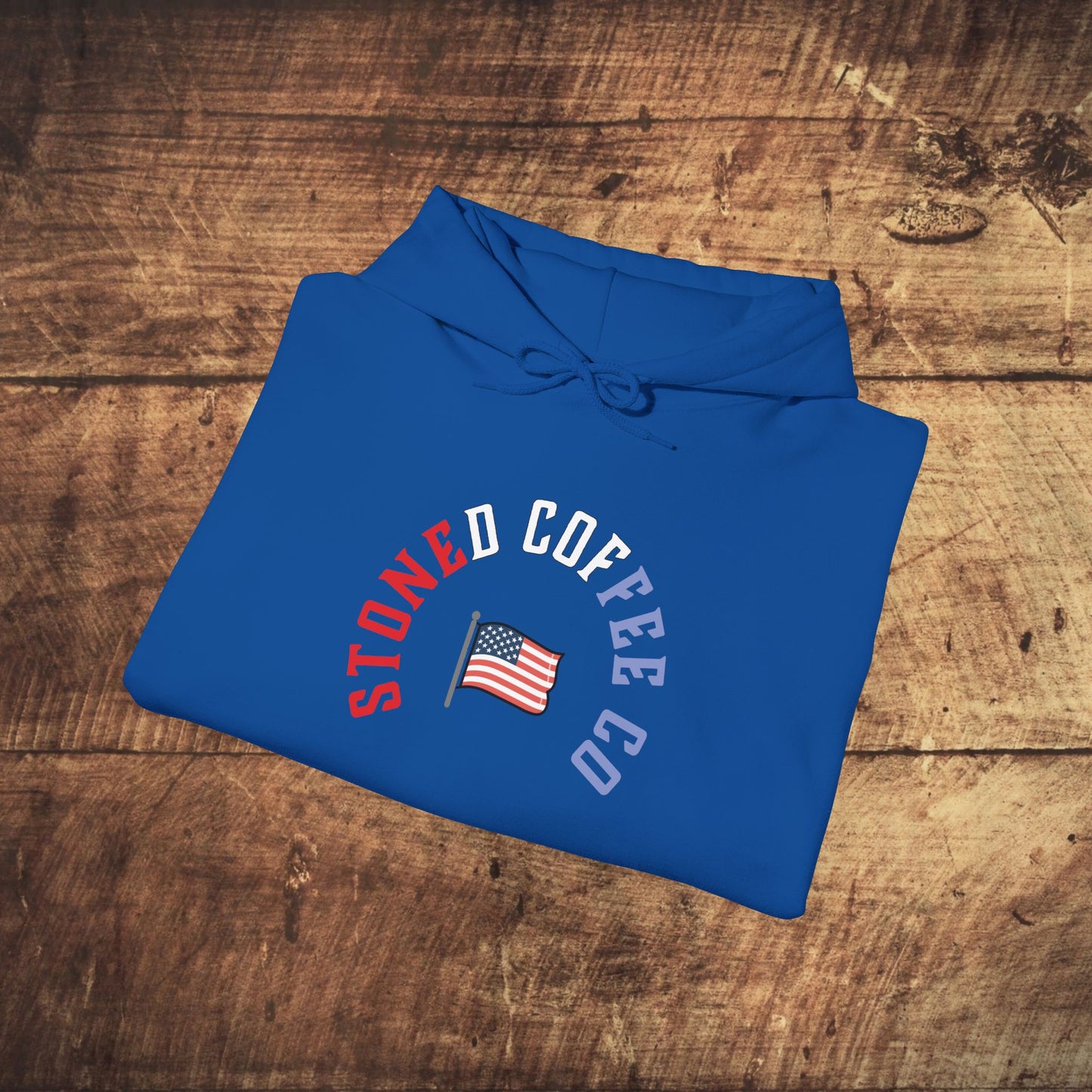 Hooded Sweatshirt - Stoned Coffee Company, USA Patriotic Design