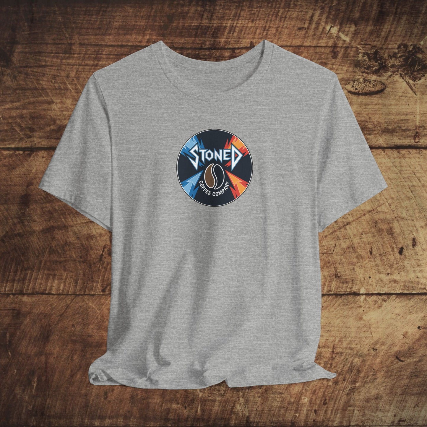 Stoned Coffee Company Heavy Metal Record Label Tee - Unisex Jersey