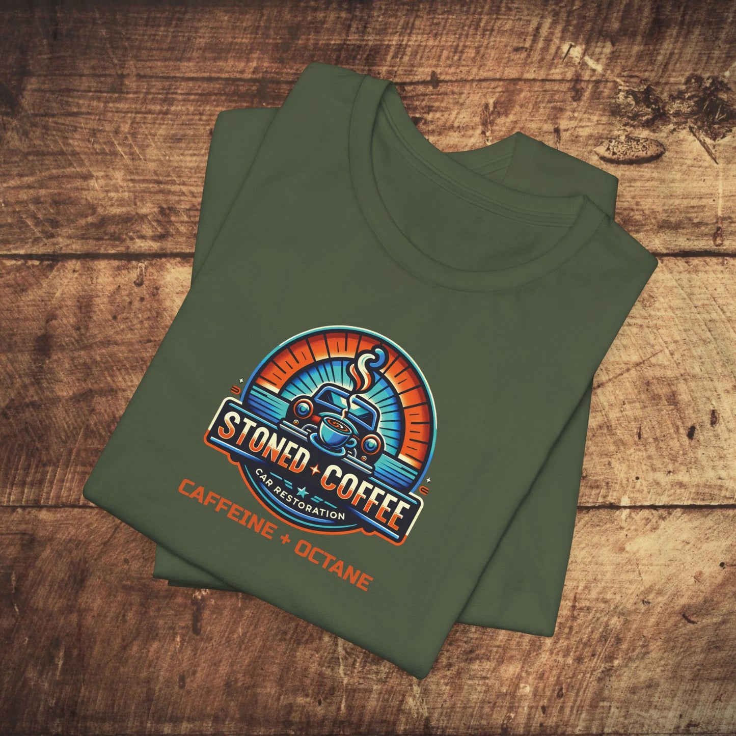 Stoned Coffee Car Restoration Tee Caffeine + Octane