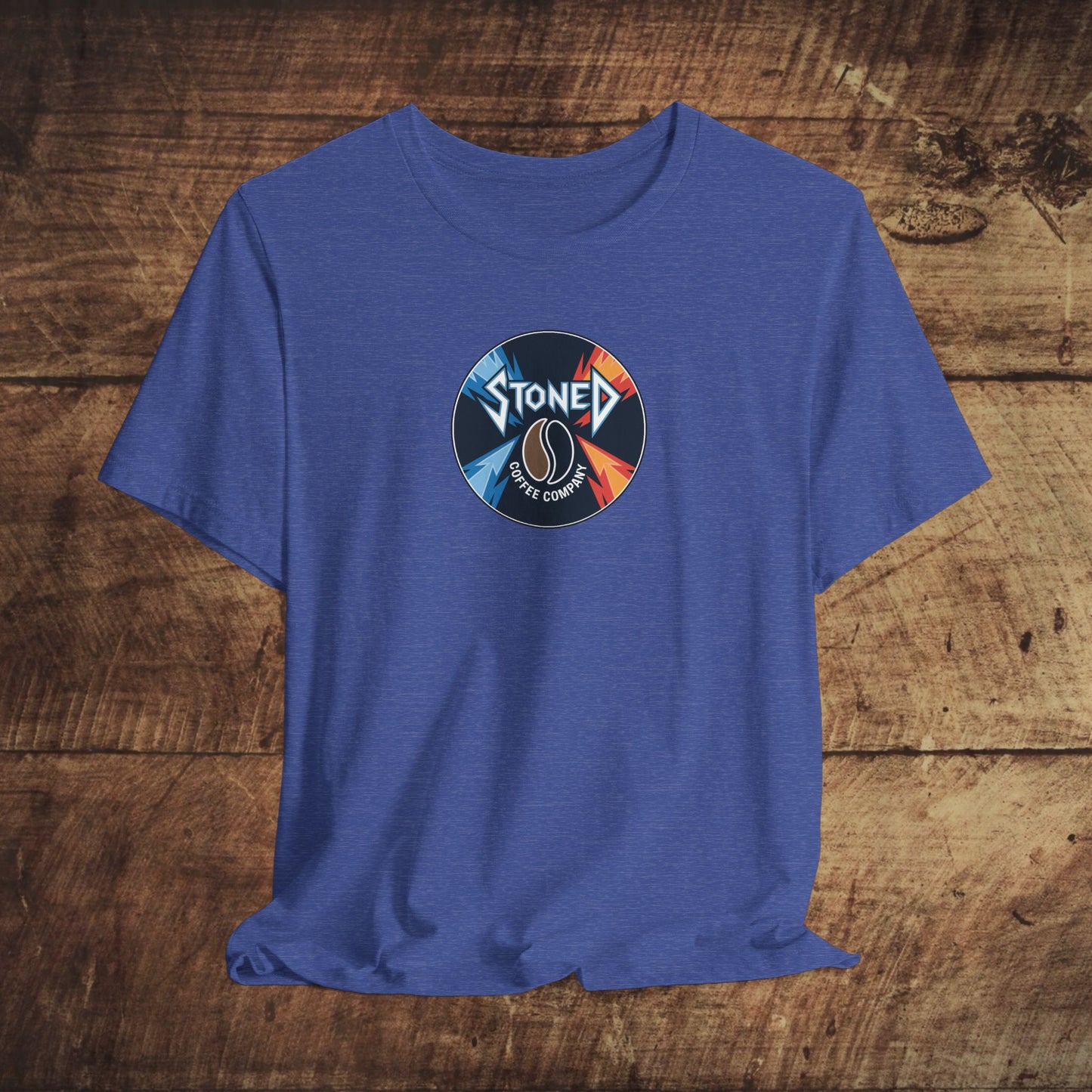 Stoned Coffee Company Heavy Metal Record Label Tee - Unisex Jersey