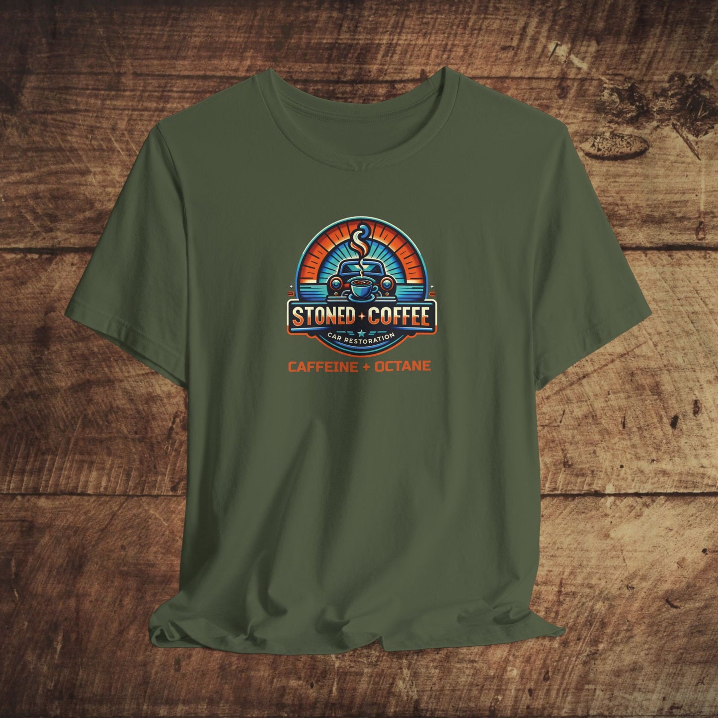 Stoned Coffee Car Restoration Tee Caffeine + Octane