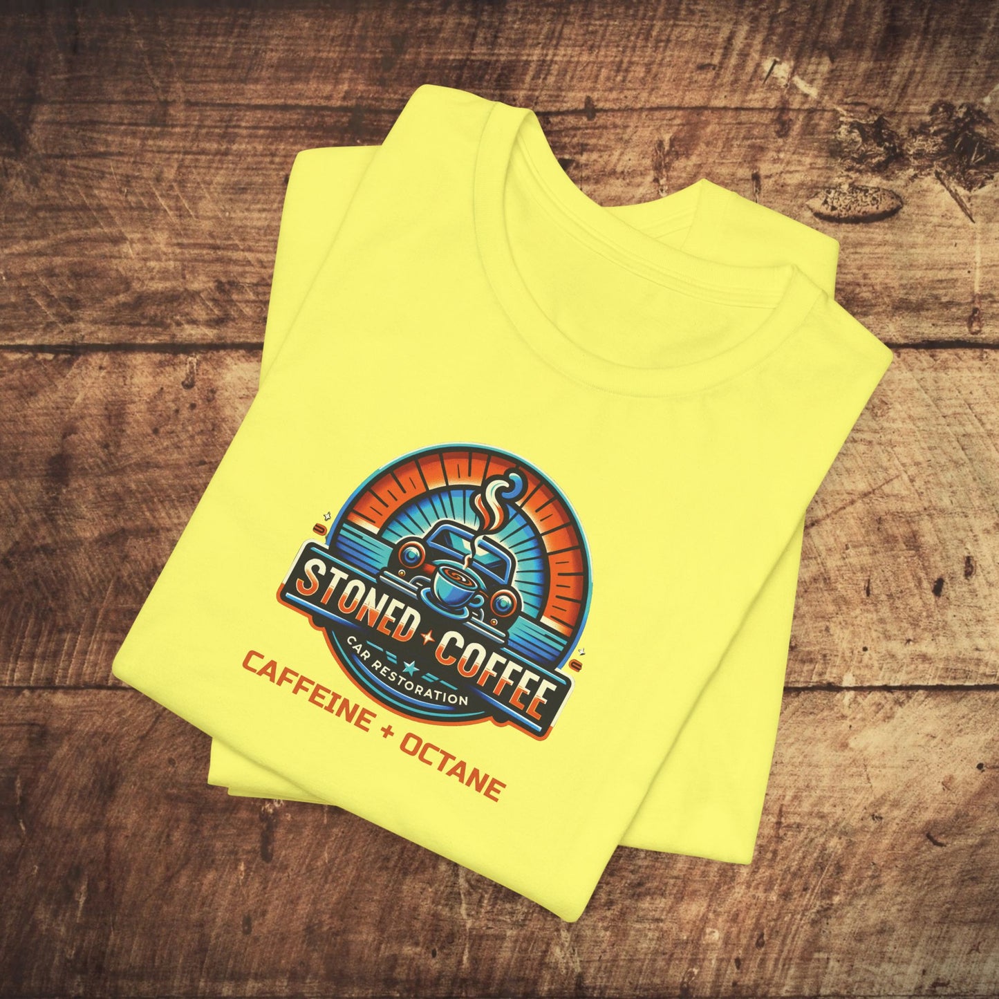 Stoned Coffee Car Restoration Tee Caffeine + Octane