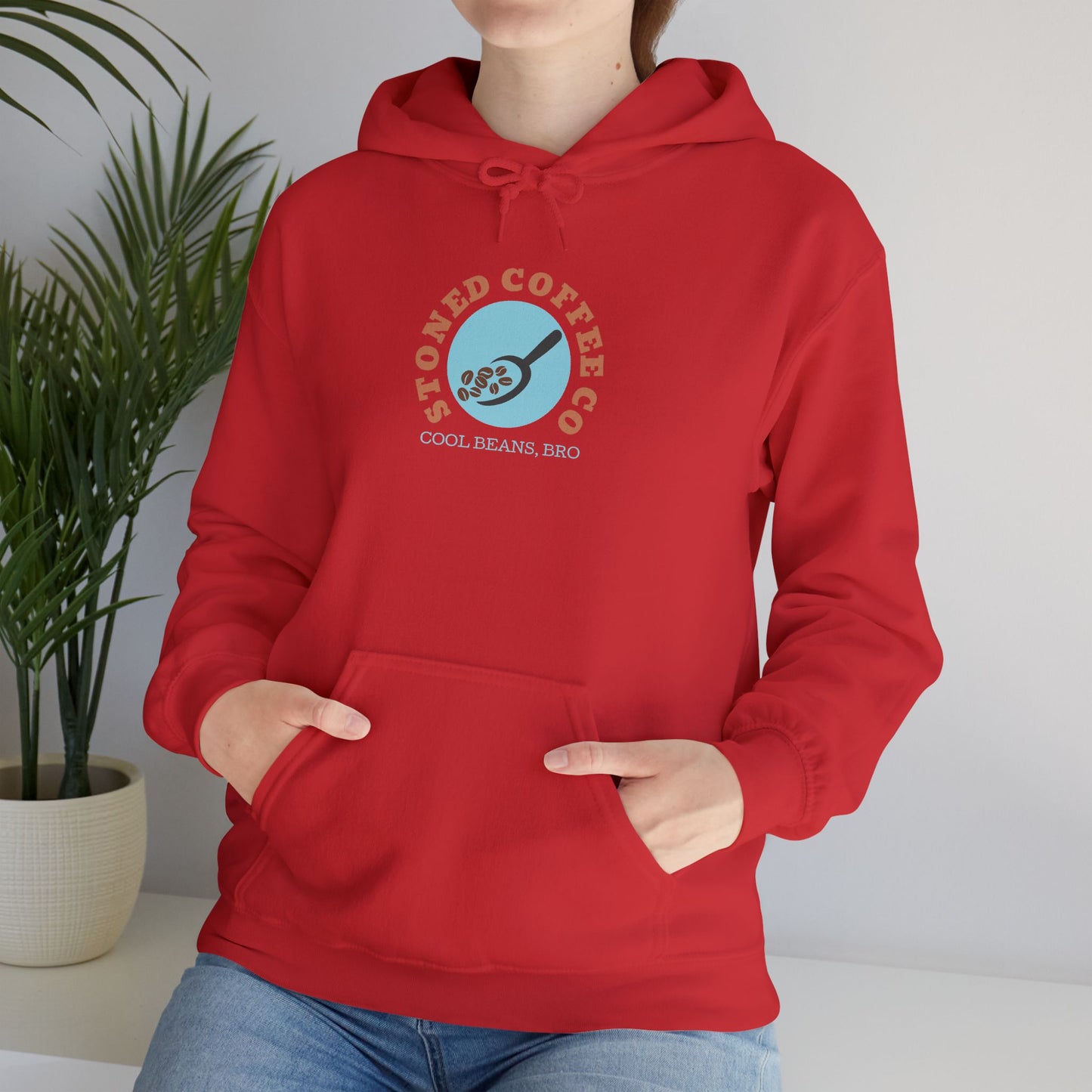 Hooded Sweatshirt - Stoned Coffee Co, Cool Beans Bro