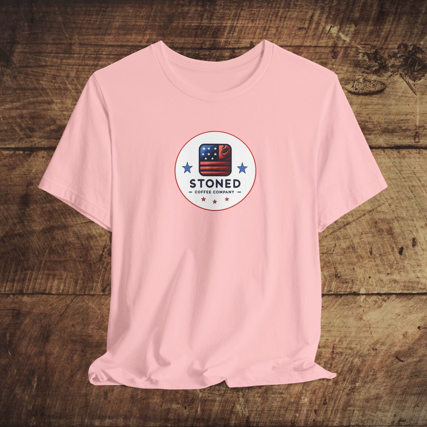 Stoned Coffee Company Unisex Tee - USA Flag Logo 3