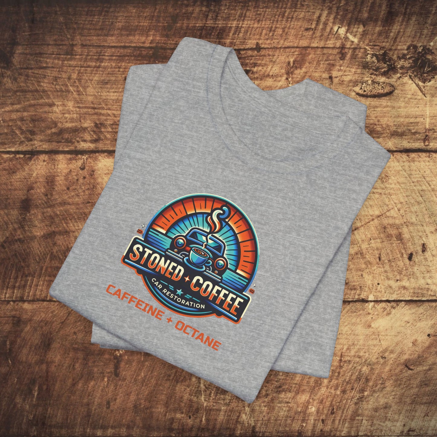 Stoned Coffee Car Restoration Tee Caffeine + Octane