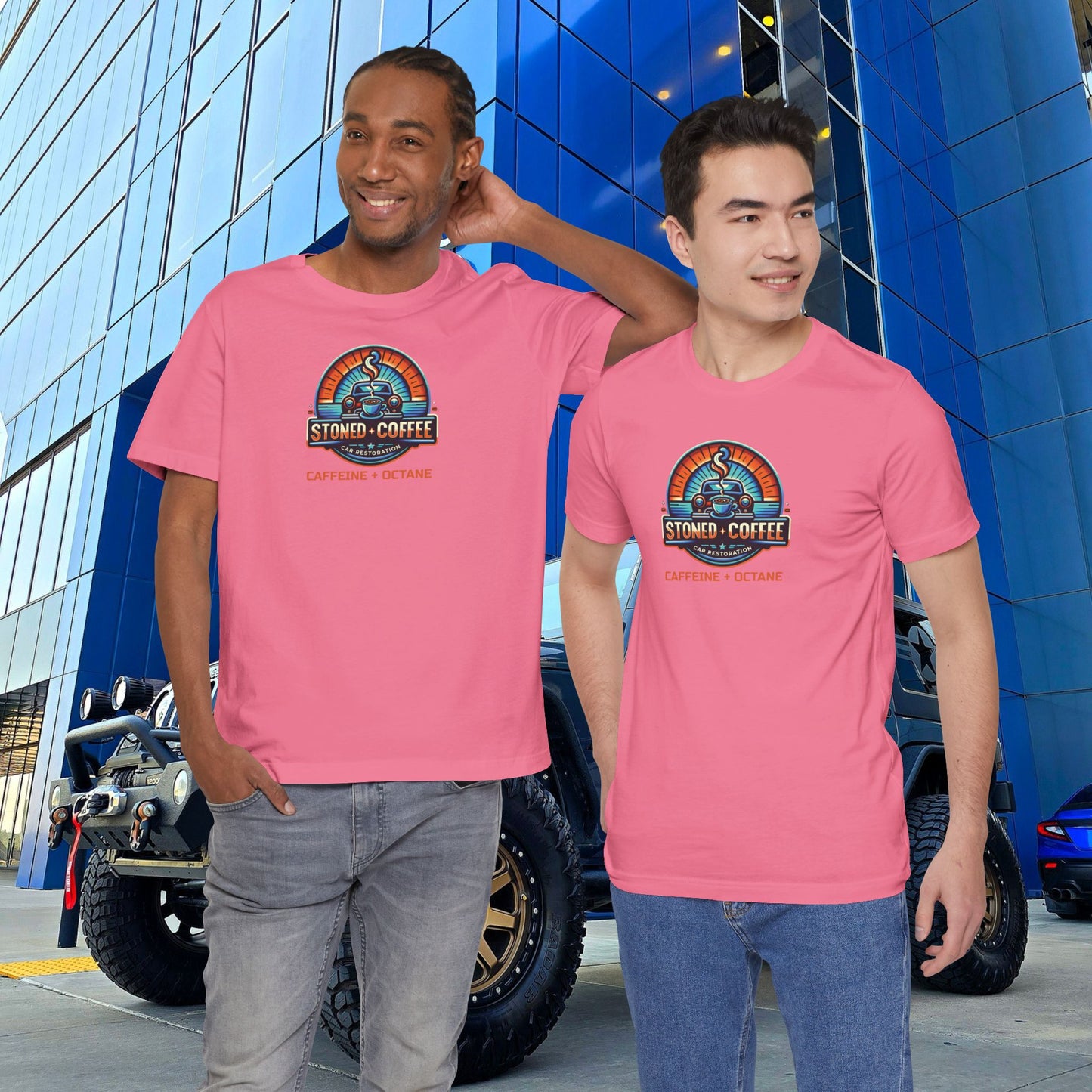 Stoned Coffee Car Restoration Tee Caffeine + Octane