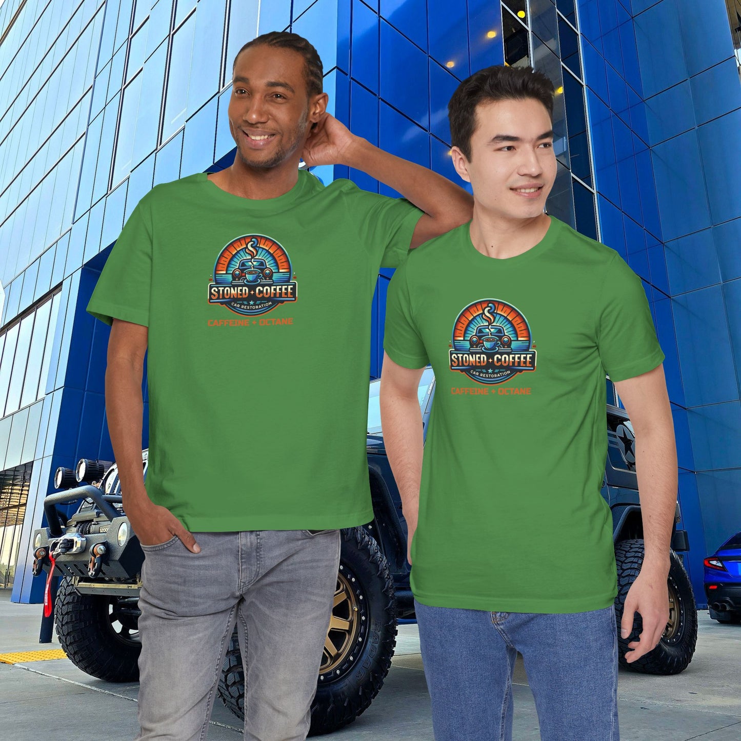 Stoned Coffee Car Restoration Tee Caffeine + Octane