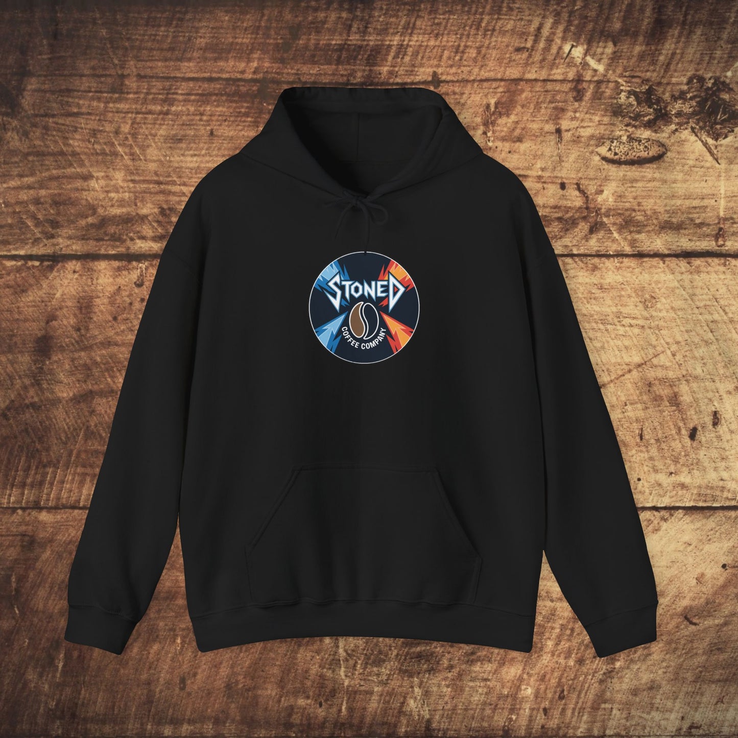 Stoned Coffee Company Heavy Metal Record Label Hoodie