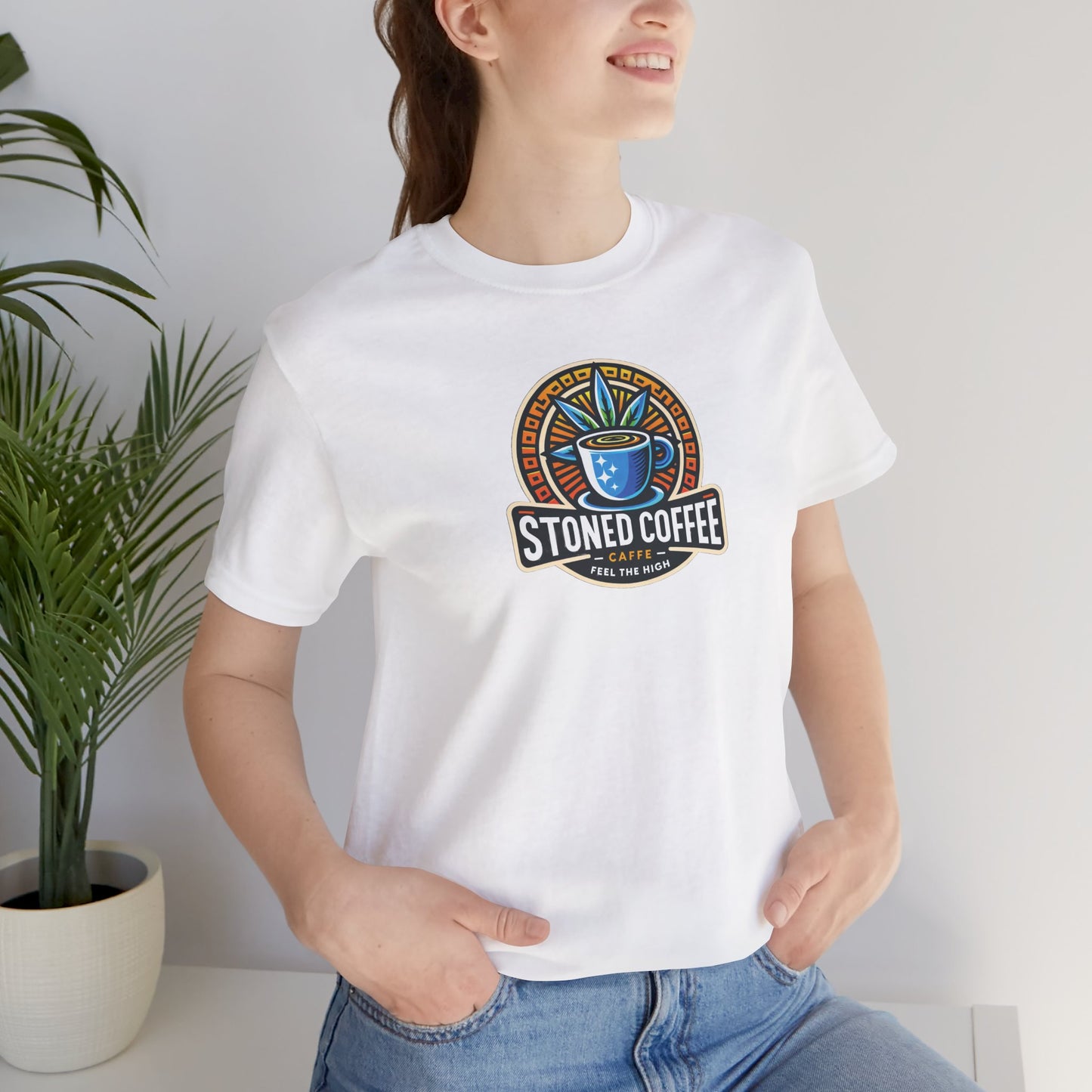 T-Shirt Stoned Coffee Company Logo 4 Feel the High Unisex