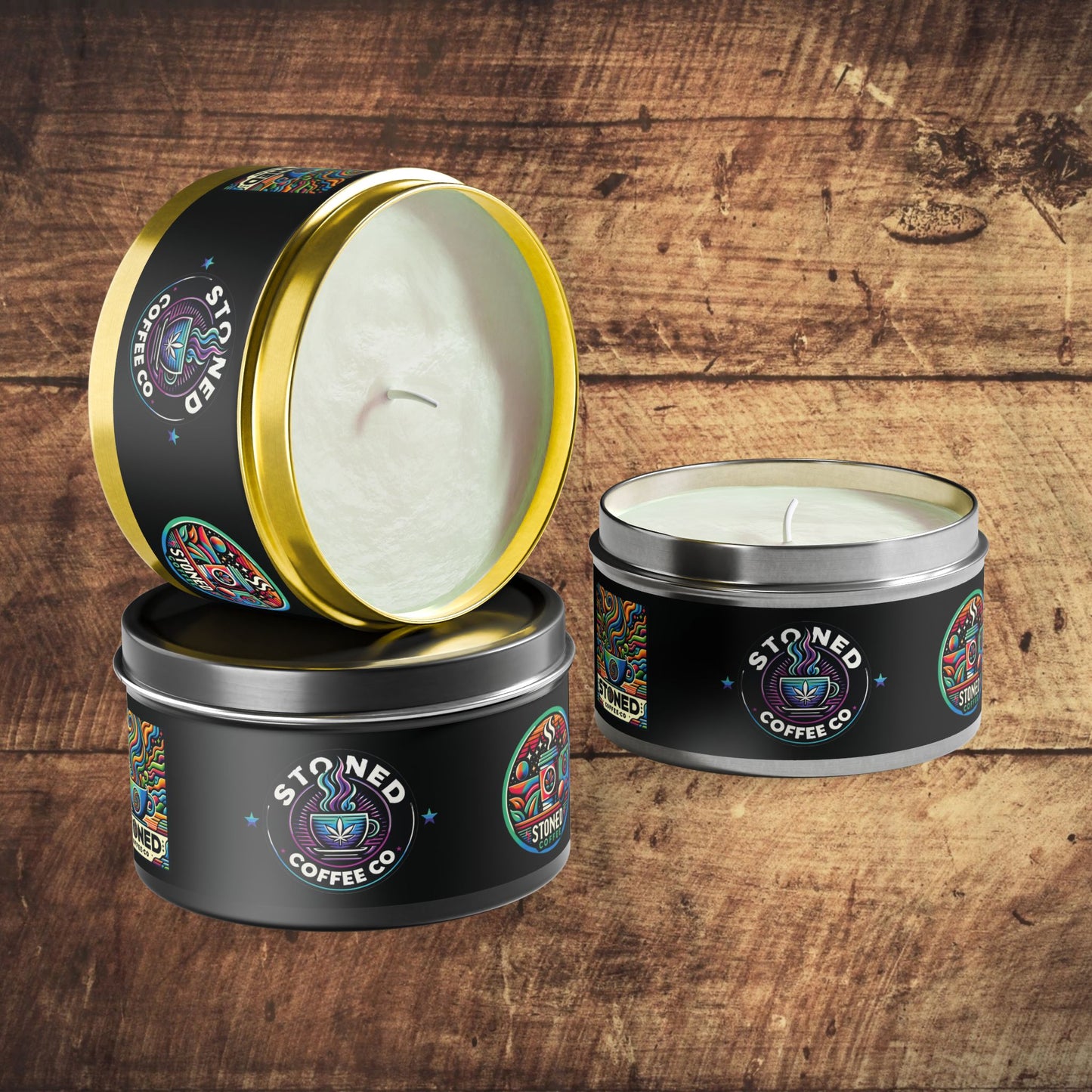 Scented Candle Stoned Coffee Company Logo Candle