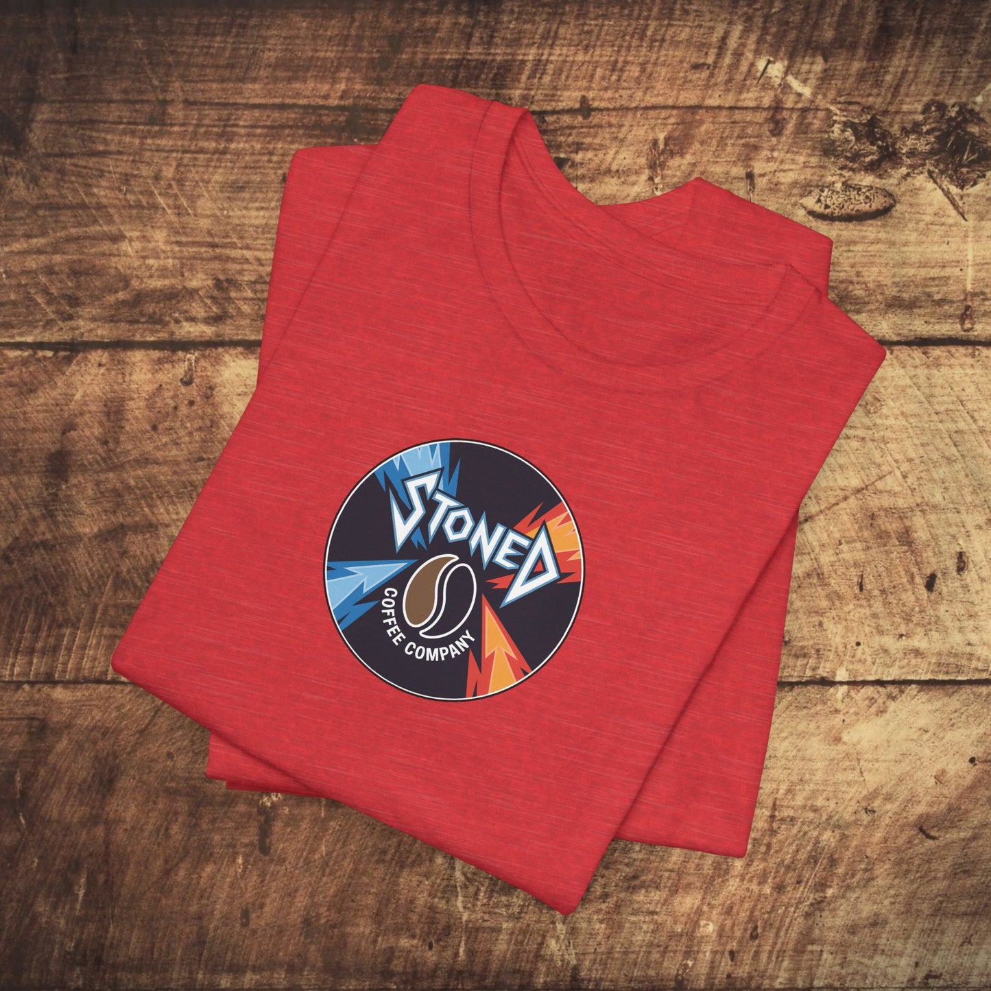 Stoned Coffee Company Heavy Metal Record Label Tee - Unisex Jersey