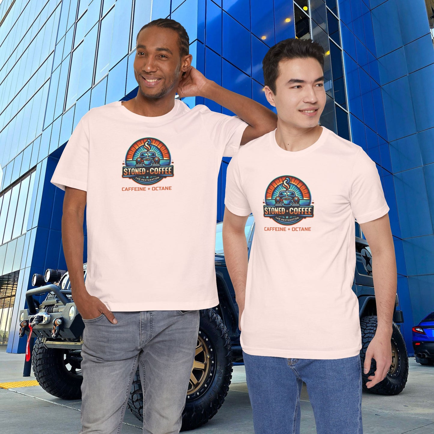 Stoned Coffee Car Restoration Tee Caffeine + Octane