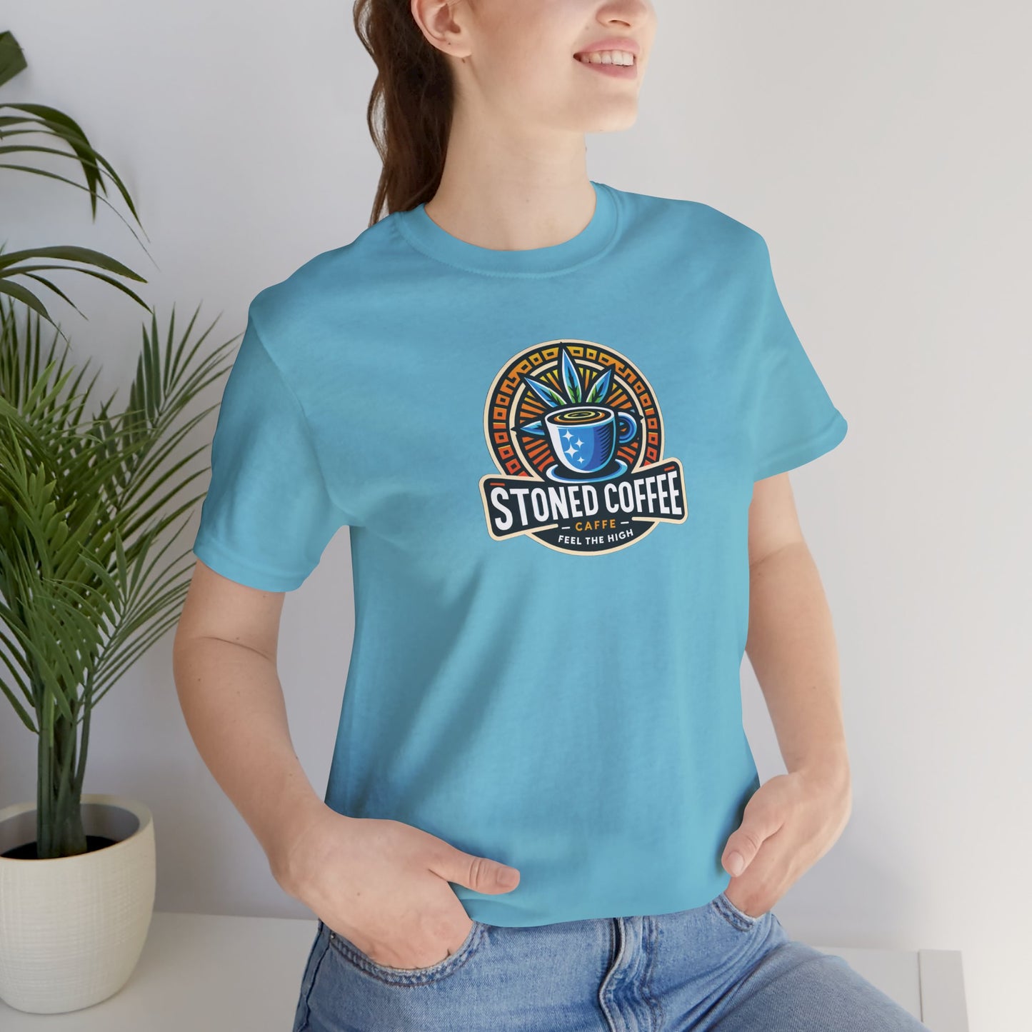 T-Shirt Stoned Coffee Company Logo 4 Feel the High Unisex