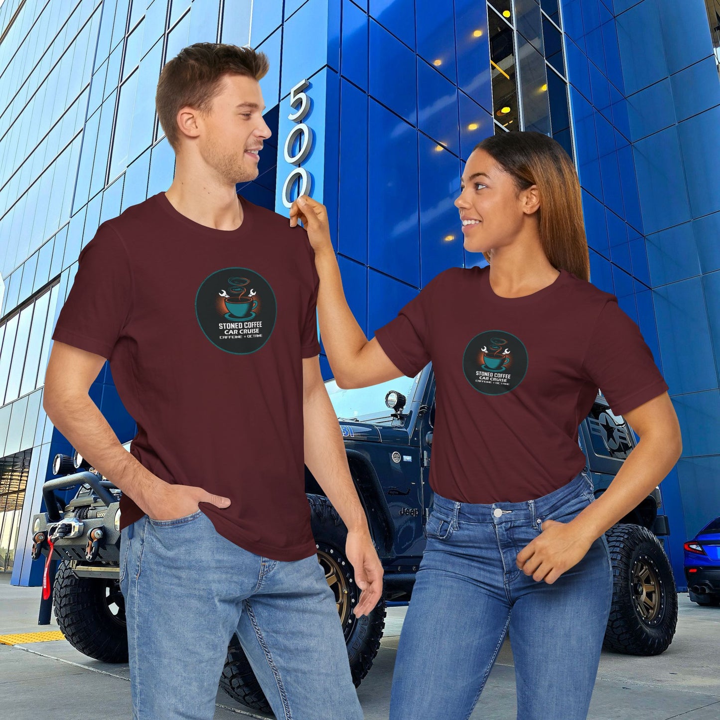 Stoned Coffee Co Car Cruise Tee Caffeine + Octane