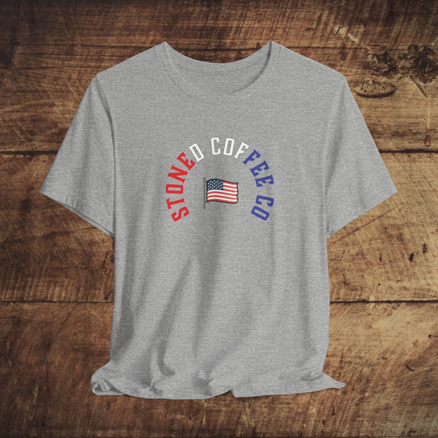 T-Shirt Stoned Coffee Company USA Patriotic Unisex Tee