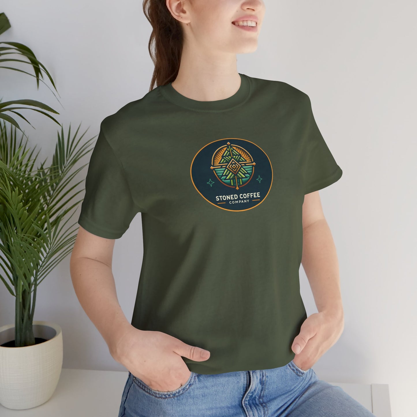 T-Shirt Stoned Coffee Company Pinetree Logo 2