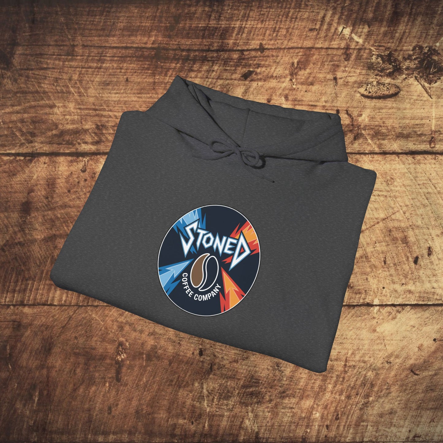 Stoned Coffee Company Heavy Metal Record Label Hoodie