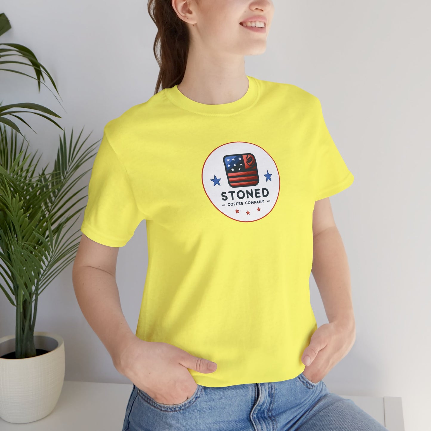 Stoned Coffee Company Unisex Tee - USA Flag Logo 3