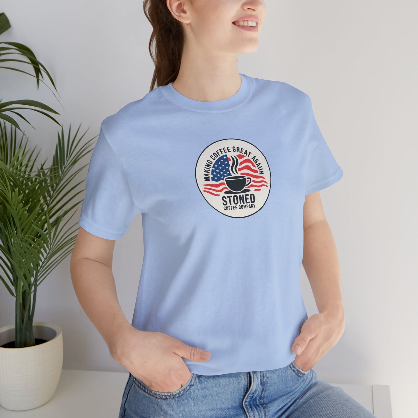 Stoned Coffee Unisex Tee - Making Coffee Great Again