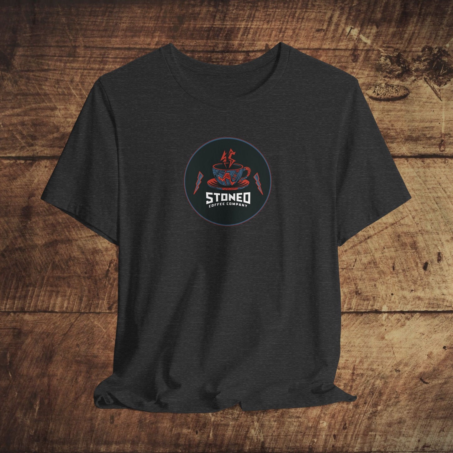 Short Sleeve Tee - Stoned Coffee Company Heavy Metal Logo Shirt