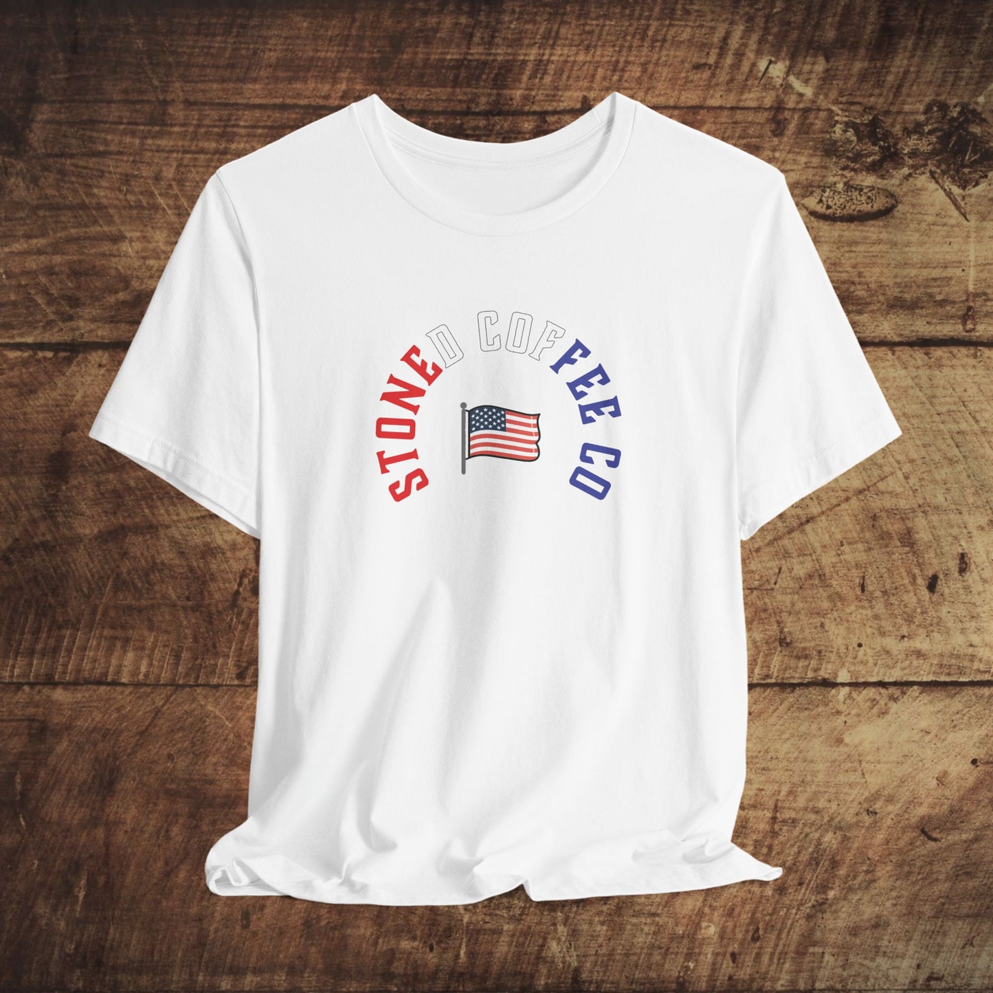 T-Shirt Stoned Coffee Company USA Patriotic Unisex Tee