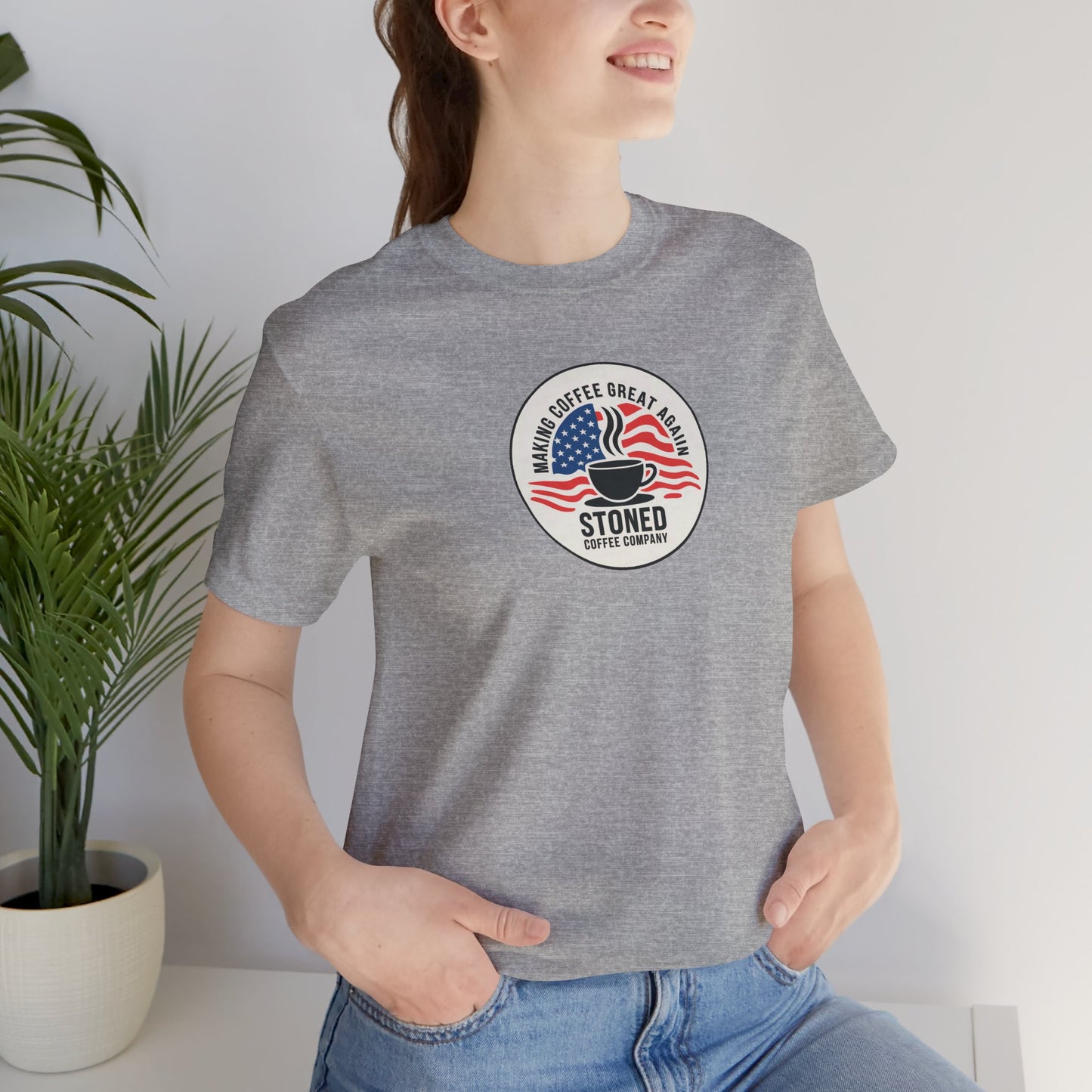 Stoned Coffee Unisex Tee - Making Coffee Great Again