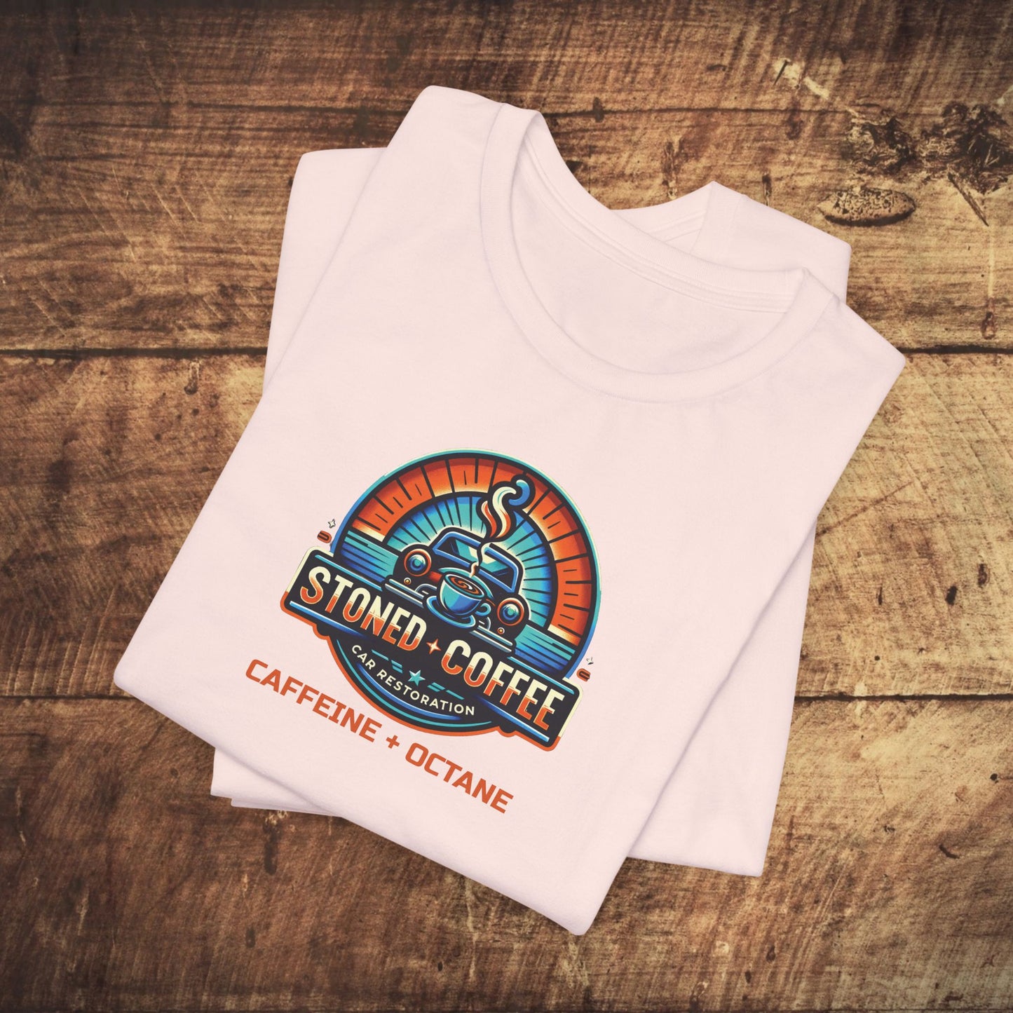 Stoned Coffee Car Restoration Tee Caffeine + Octane