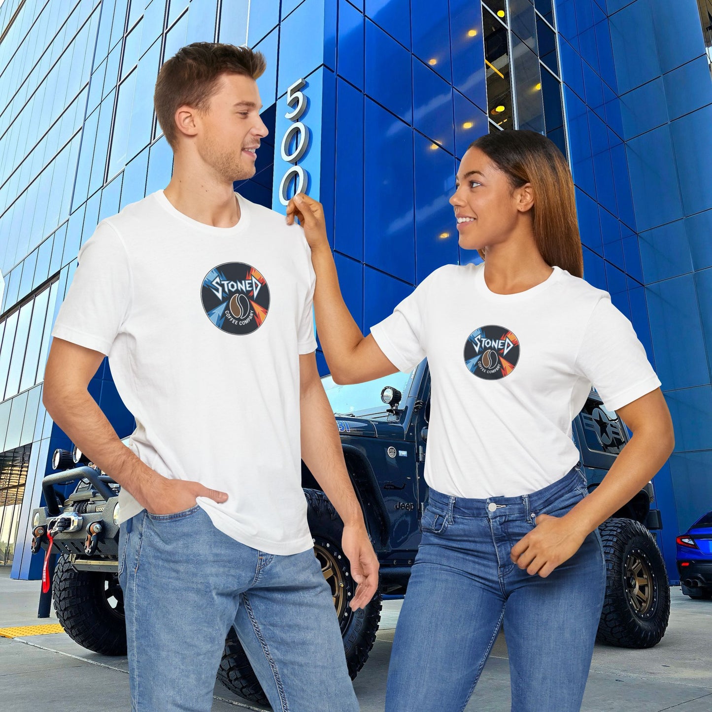 Stoned Coffee Company Heavy Metal Record Label Tee - Unisex Jersey