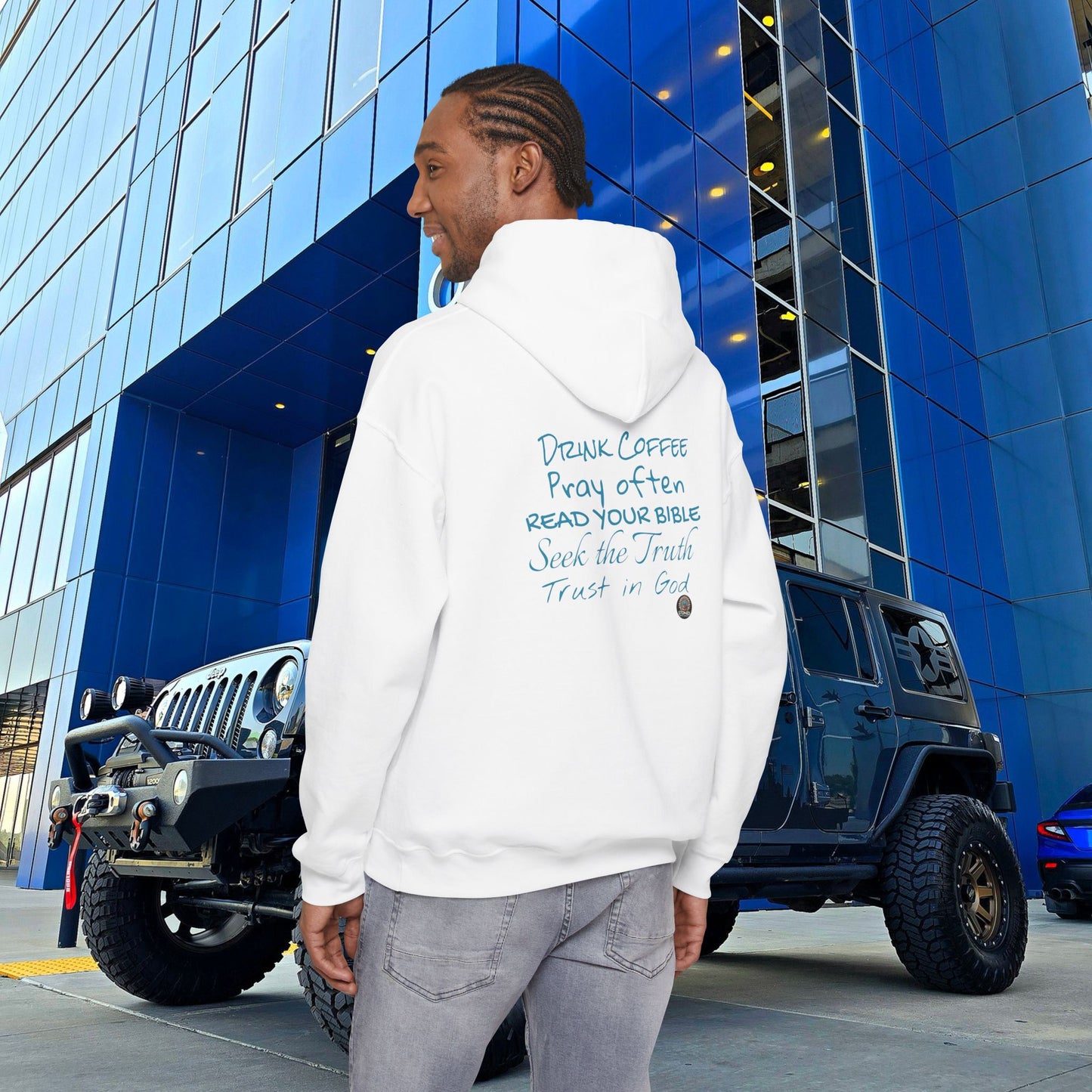 STONED COFFEE COMPANY HOODIE, Pray Often, Read Your Bible, Seek the Truth, Trust in God