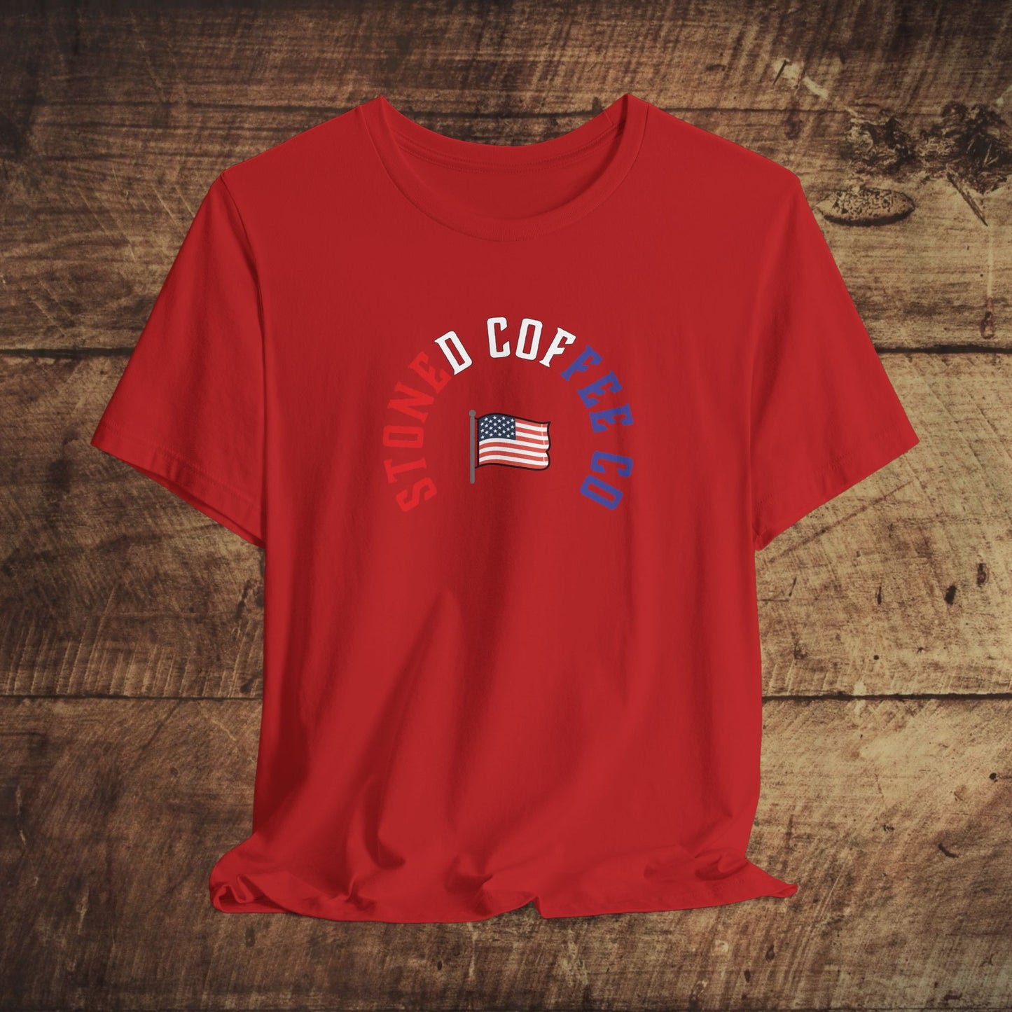 T-Shirt Stoned Coffee Company USA Patriotic Unisex Tee