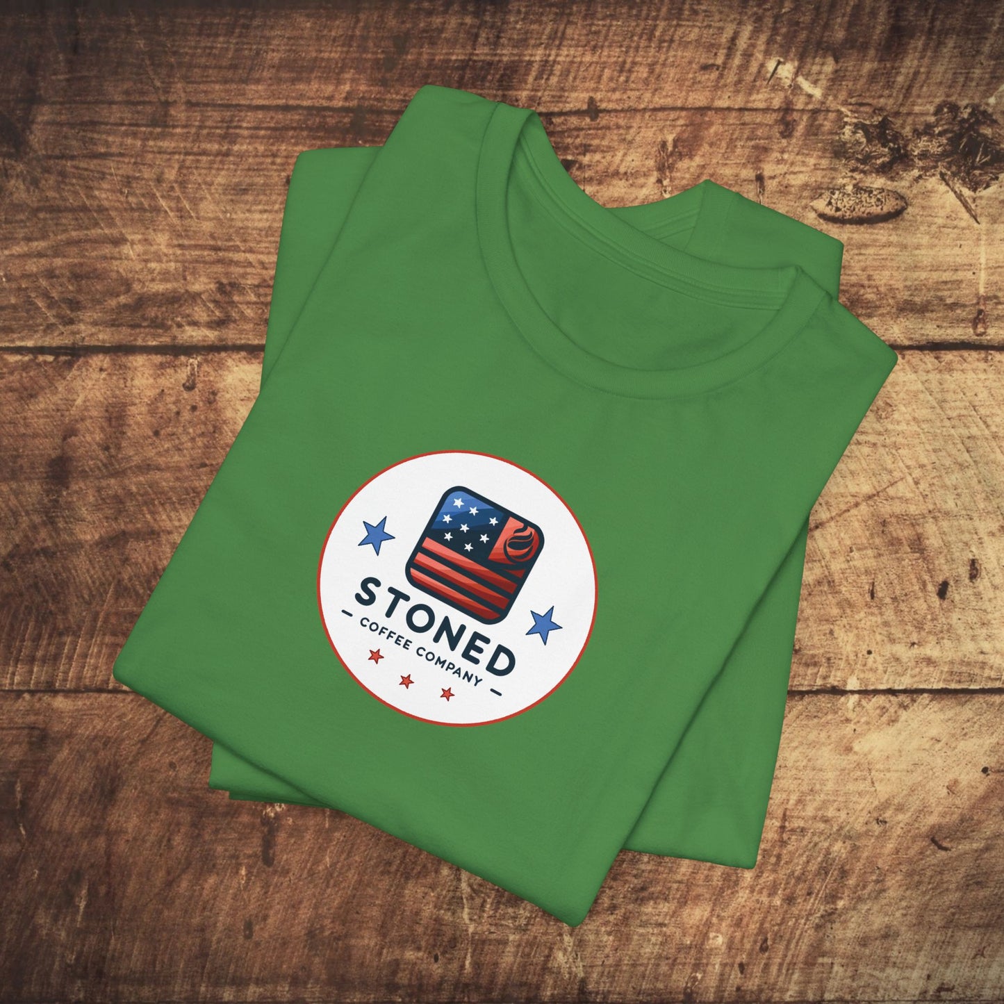 Stoned Coffee Company Unisex Tee - USA Flag Logo 3