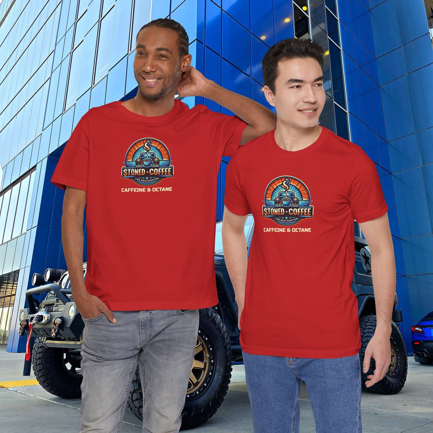 Stoned Coffee Car Restoration Tee Caffeine + Octane