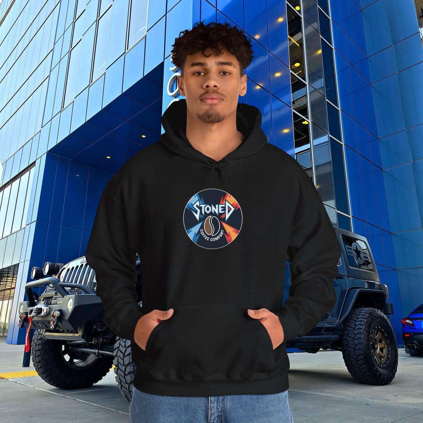 Stoned Coffee Company Heavy Metal Record Label Hoodie