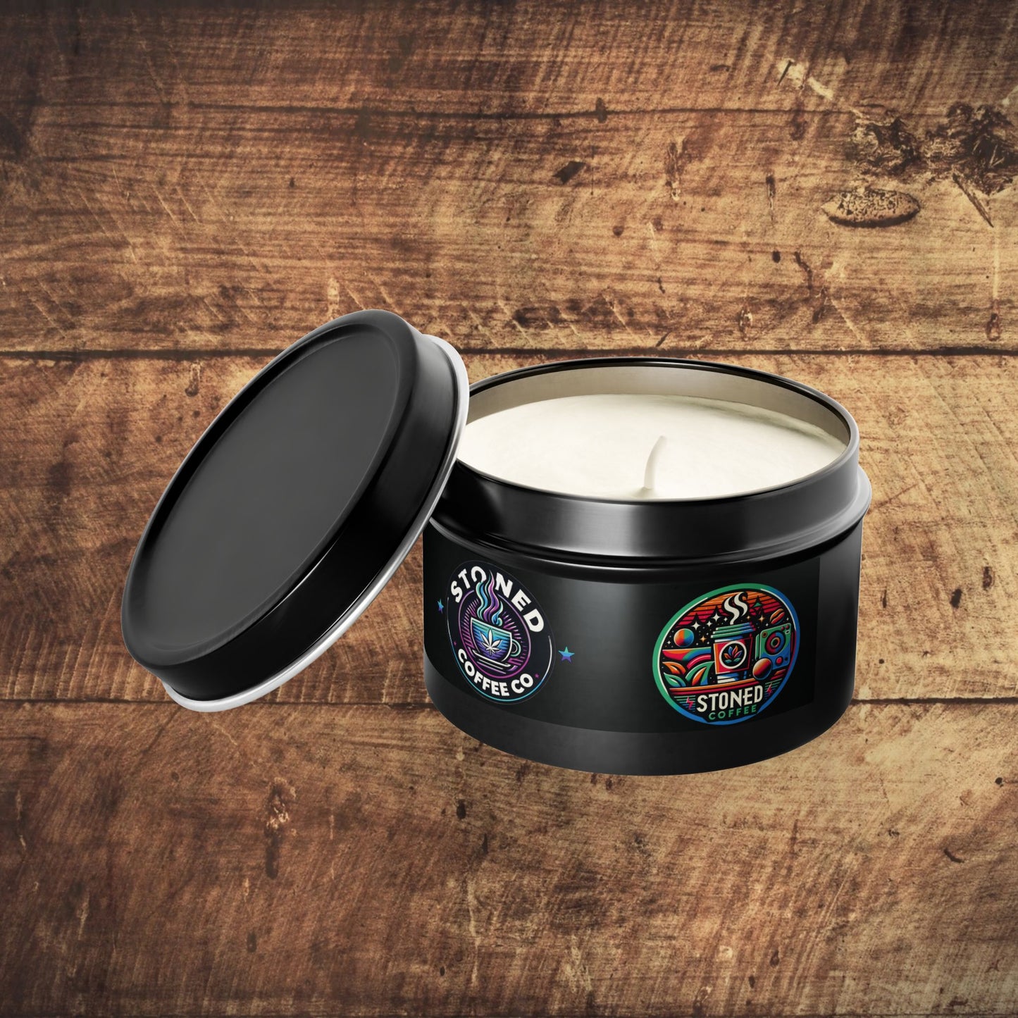 Scented Candle Stoned Coffee Company Logo Candle