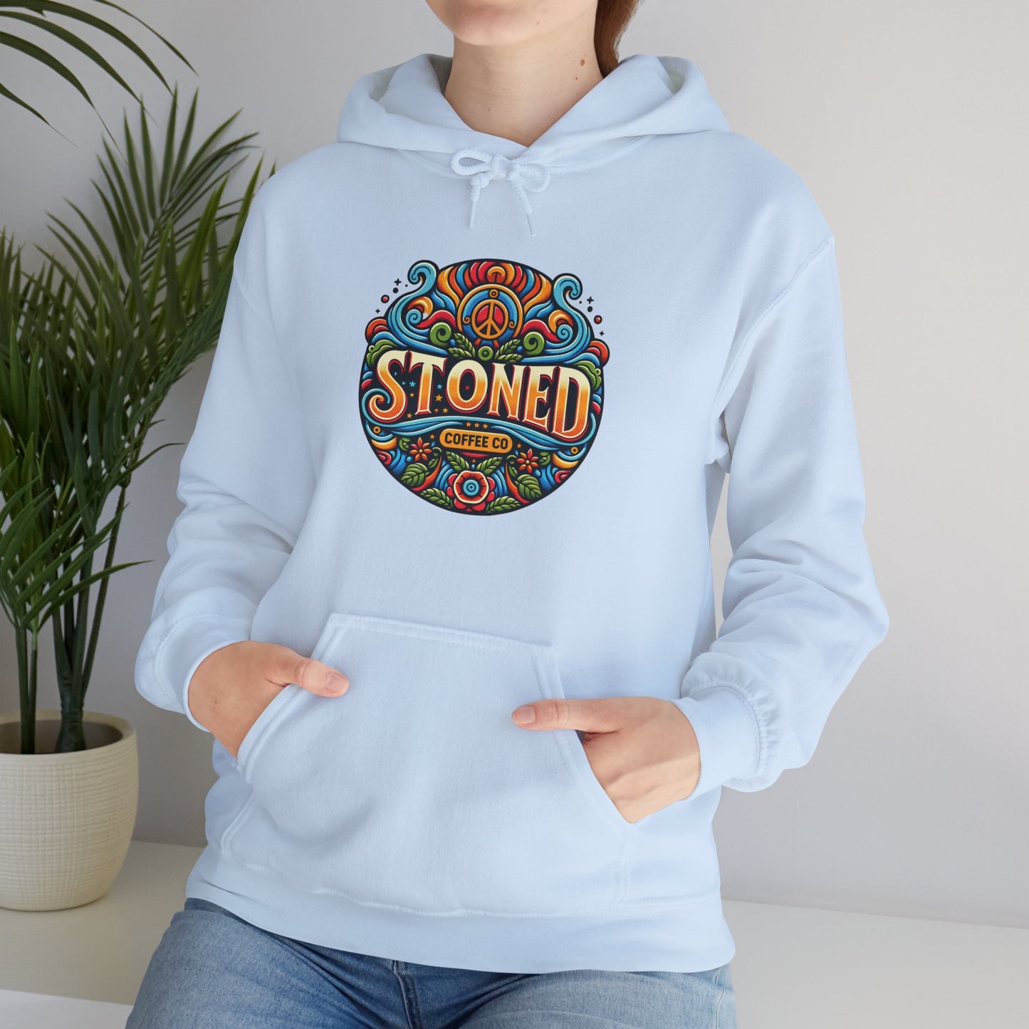 Hooded Sweatshirt Stoned Coffee Company Logo 1
