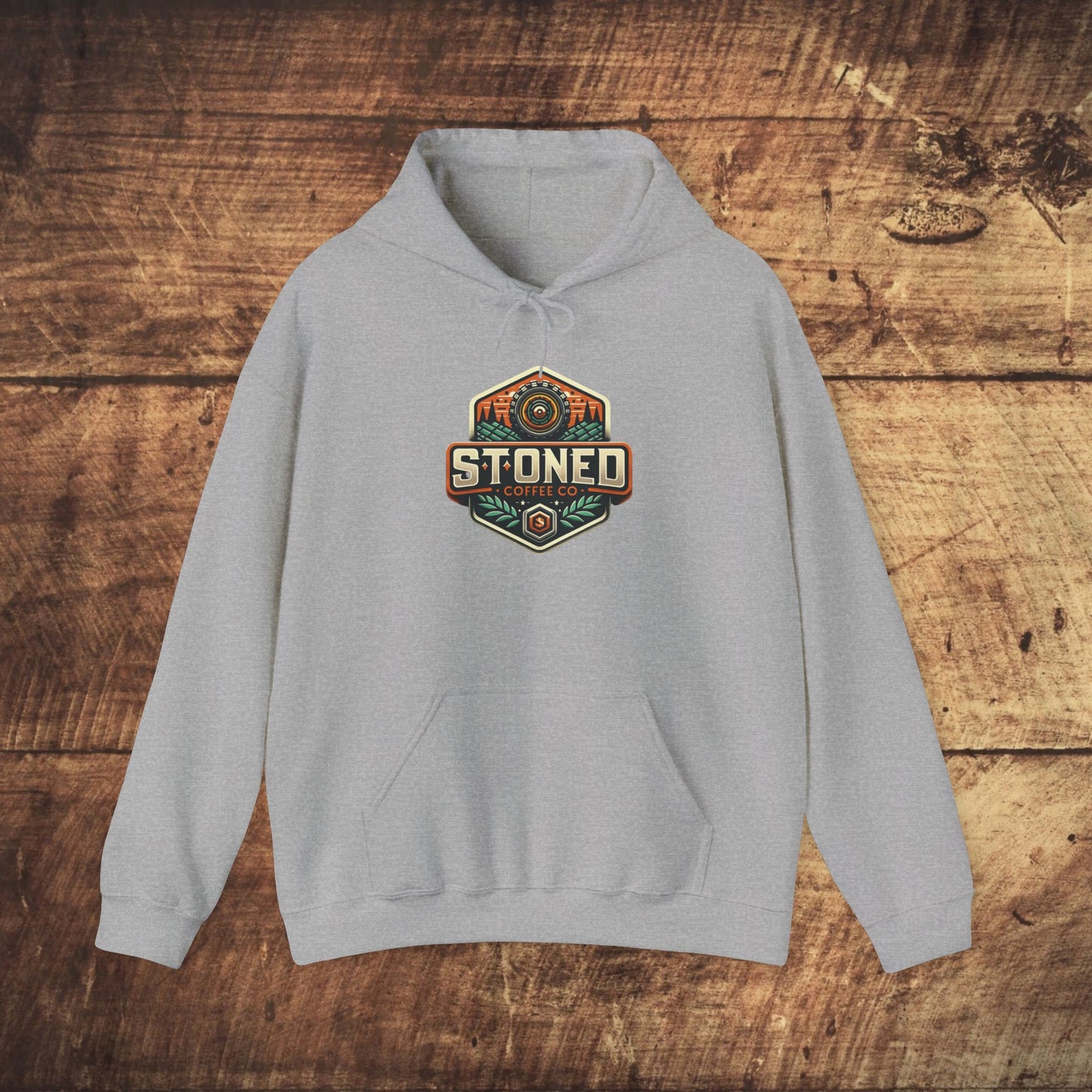 Hooded Sweatshirt - Stoned Coffee Company Offroad Logo