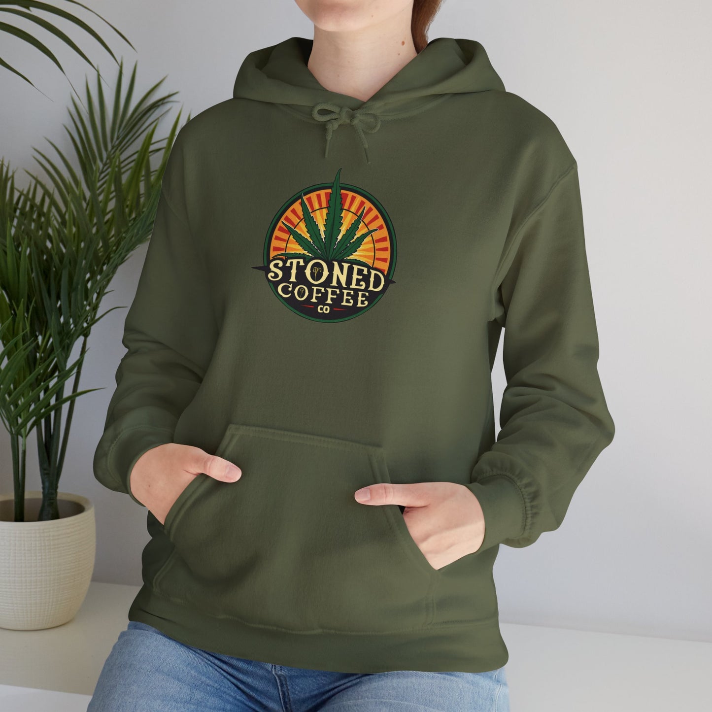 Hooded Sweatshirt Stoned Coffee Co Logo 3