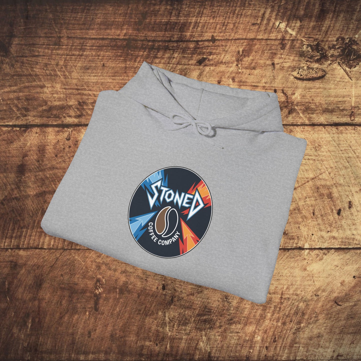 Stoned Coffee Company Heavy Metal Record Label Hoodie