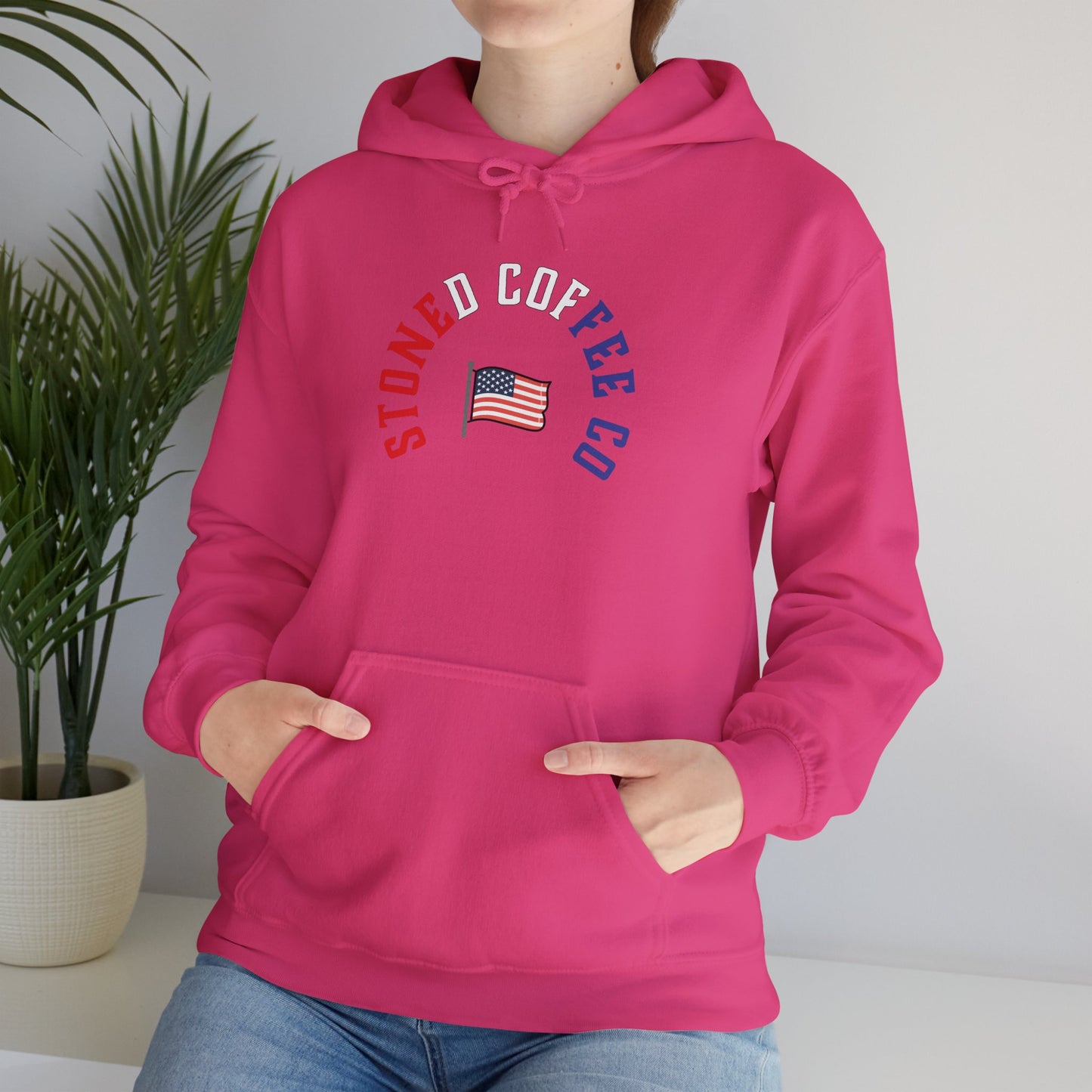 Hooded Sweatshirt - Stoned Coffee Company, USA Patriotic Design