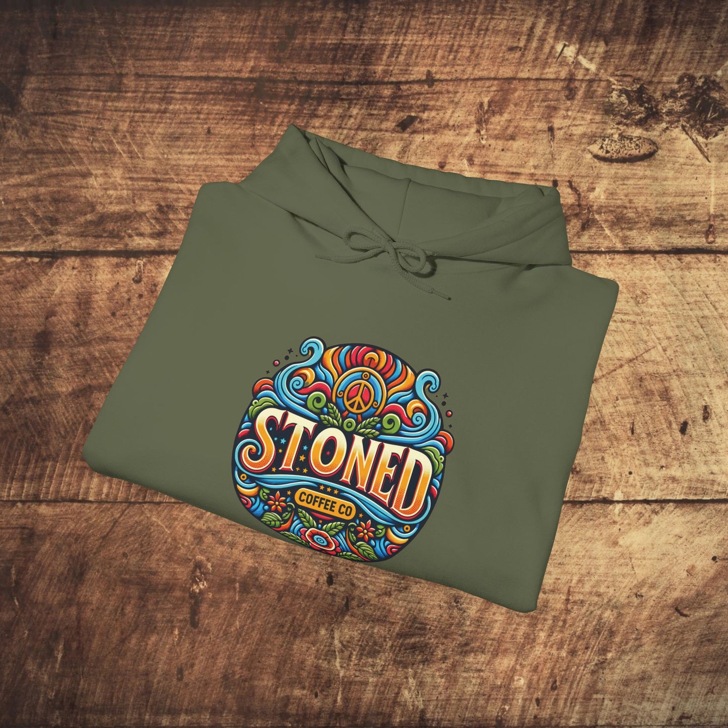 Hooded Sweatshirt Stoned Coffee Company Logo 1