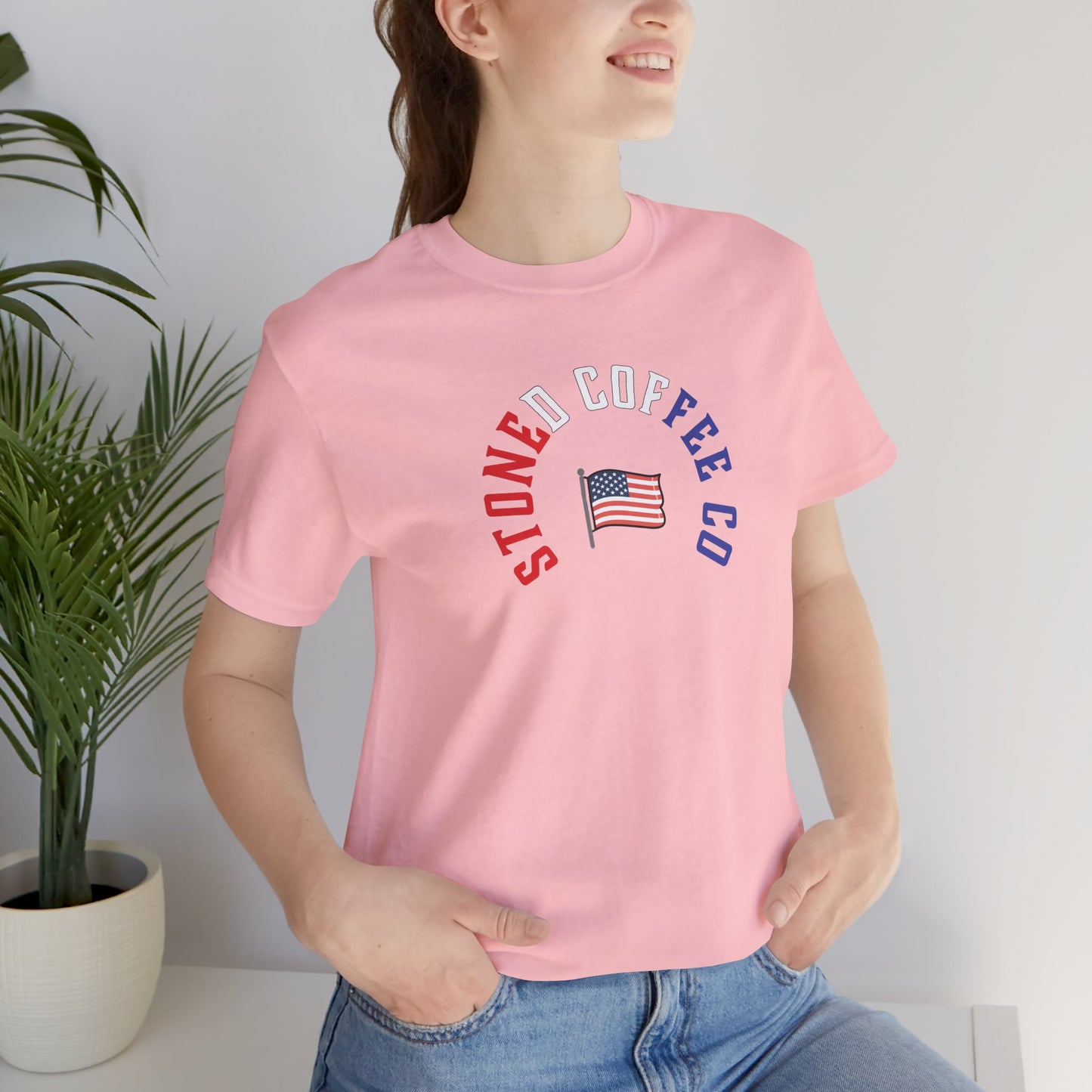 T-Shirt Stoned Coffee Company USA Patriotic Unisex Tee