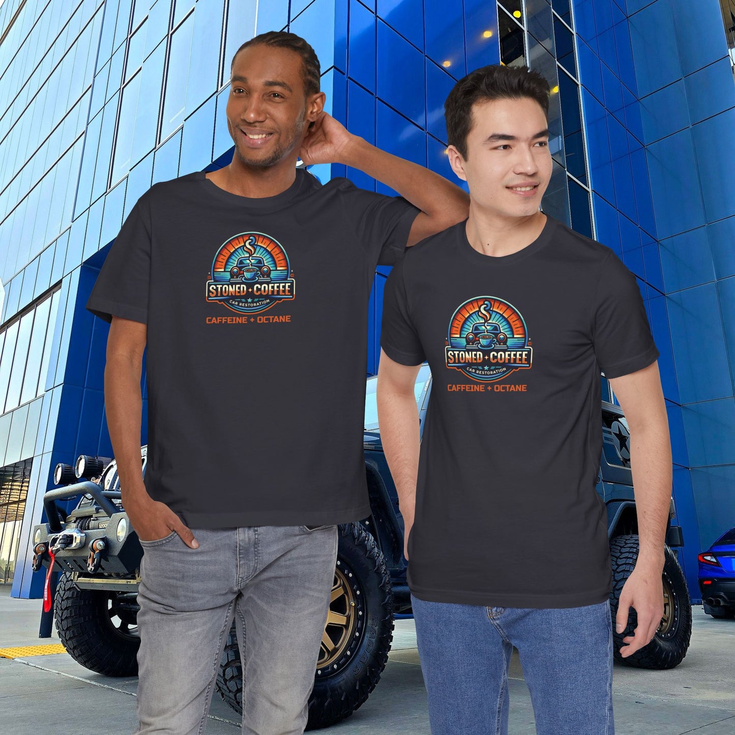 Stoned Coffee Car Restoration Tee Caffeine + Octane