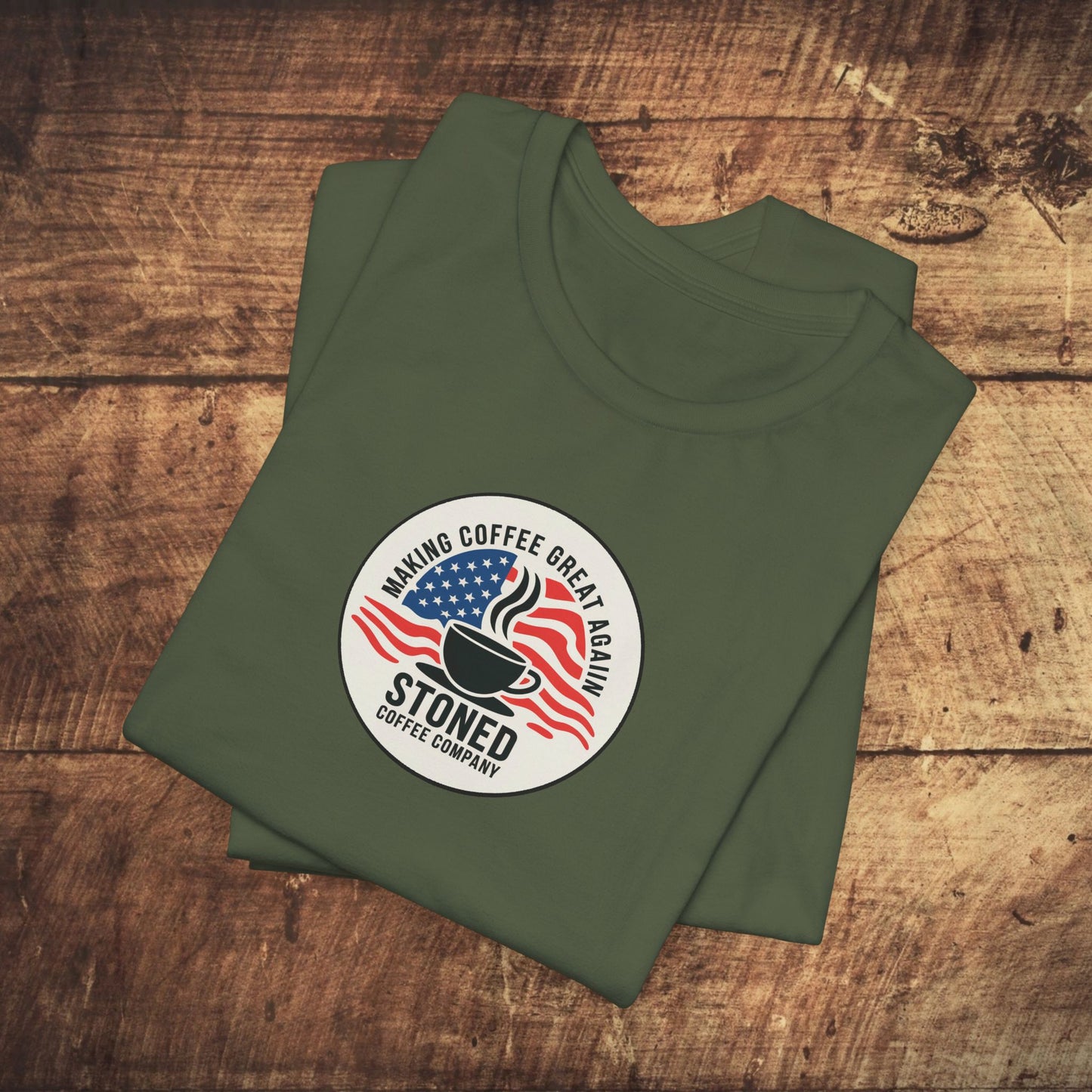 Stoned Coffee Unisex Tee - Making Coffee Great Again