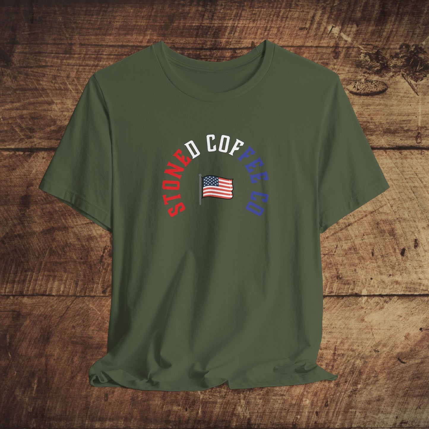 T-Shirt Stoned Coffee Company USA Patriotic Unisex Tee