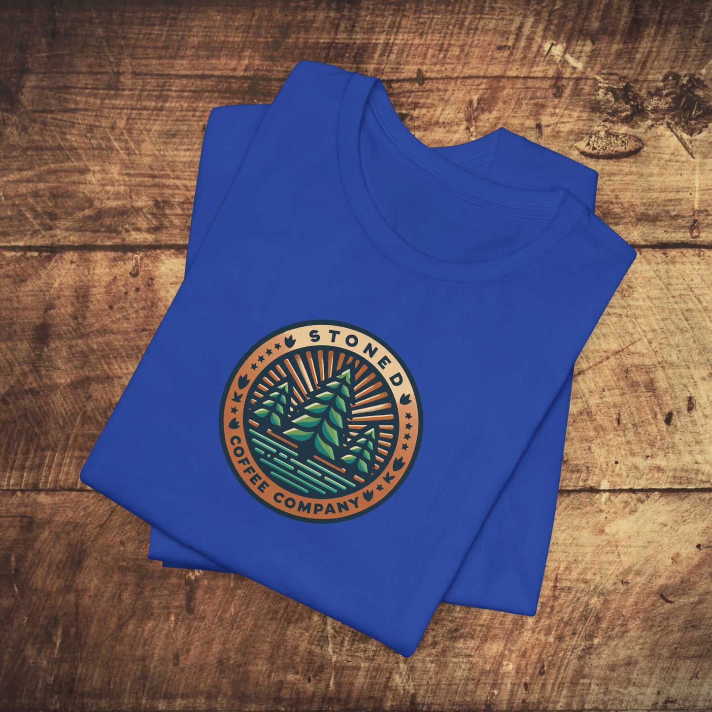 T-Shirt Stoned Coffee Company Pine Tree's Logo