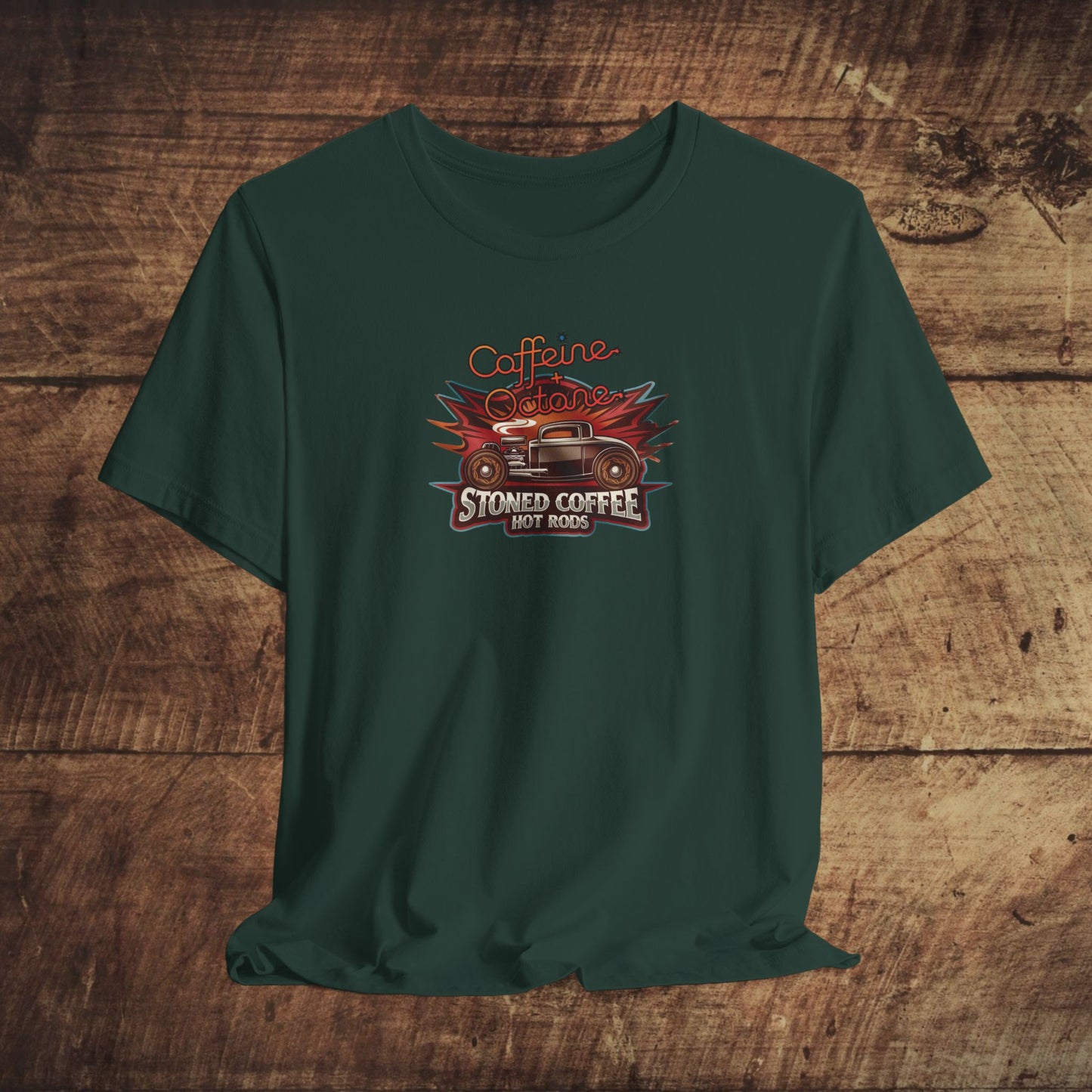 Stoned Coffee Co Hot Rods Tee Caffeine + Octane