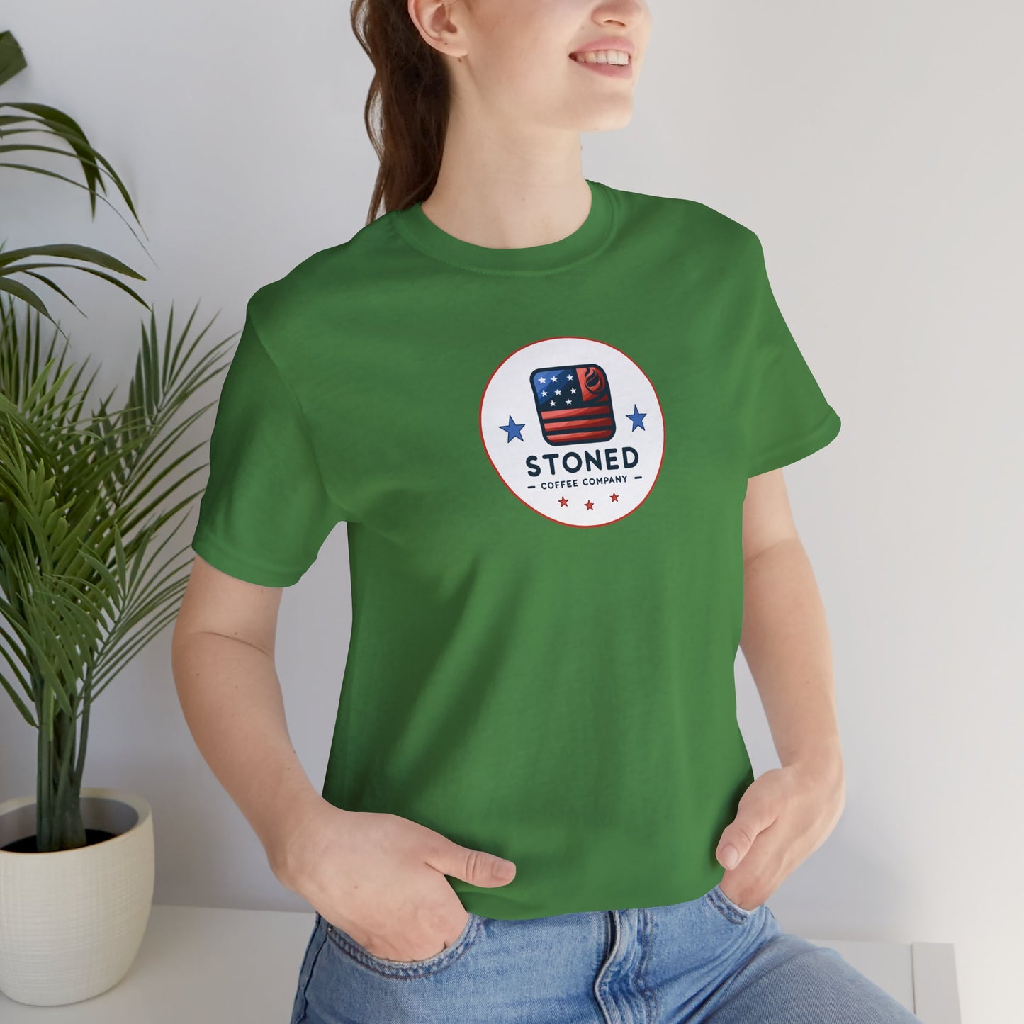 Stoned Coffee Company Unisex Tee - USA Flag Logo 3